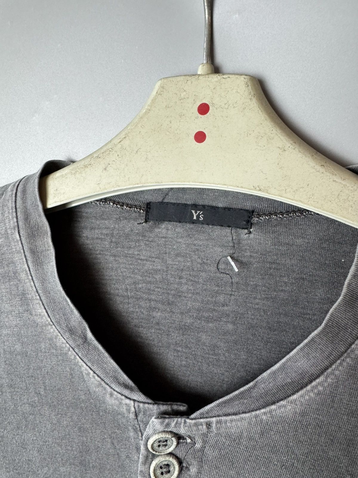 Yohji Yamamoto Vintage YohjiYamamoto 5-Button Faded Grey Shirts Size US M / EU 48-50 / 2 - 2 Thumbnail