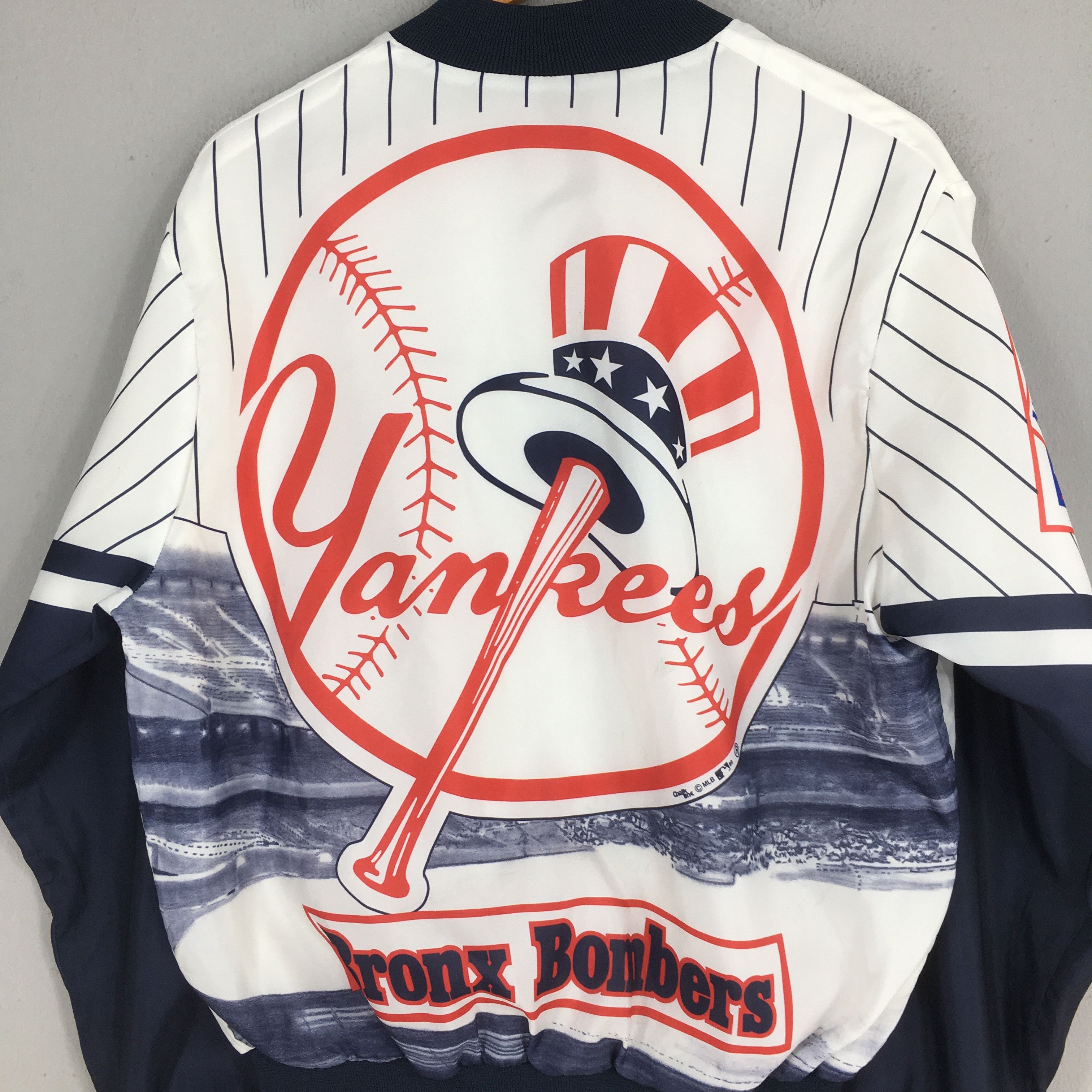 MLB Vintage New York Yankees Bronx Bombers Jacket Large Size US L / EU 52-54 / 3 - 8 Thumbnail