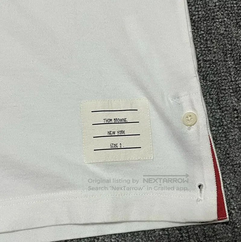 Thom Browne Thom Browne White Cotton Men's T-Shirt . Size US M / EU 48-50 / 2 - 5 Thumbnail