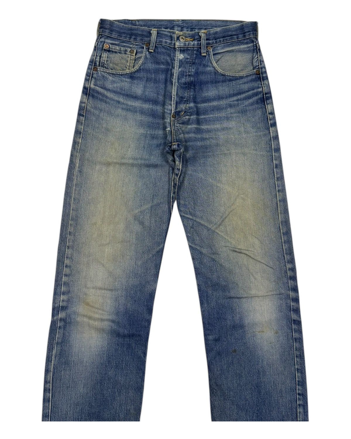 Levi's Vintage Levi’s Big E Lot 701 XX Buckle Belt Selvedge Jeans Size US 32 / EU 48 - 6 Thumbnail