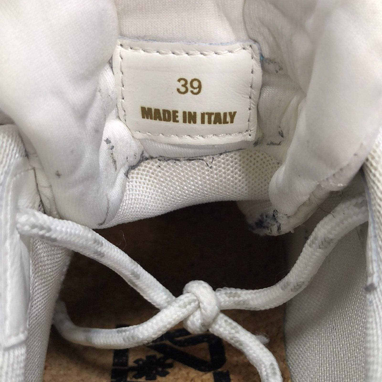 Versace Versace Womens Trigreca Bianco Oro DST539G Sneakers -Size 39 Size US 9 / IT 39 - 6 Thumbnail
