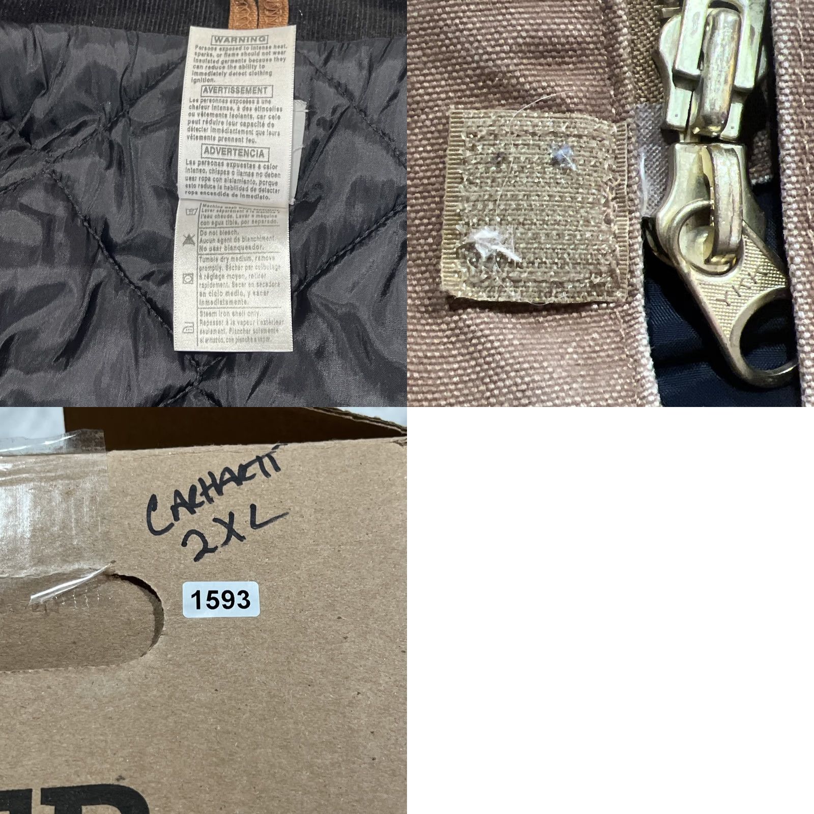 Carhartt Carhartt Jacket Men's 2XL Regular Brown Duck Canvas Lined Cotton C26 BRN Mexico Workwear Size US XXL / EU 58 / 5 - 11 Thumbnail