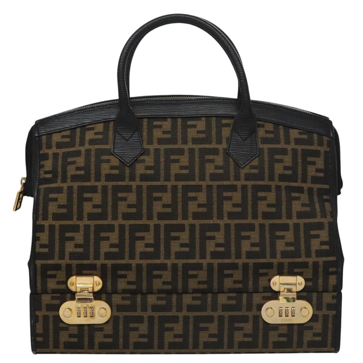 Fendi Zucca Brown Canvas Briefcase Bag (Pre-Owned) Size ONE SIZE - 1 Thumbnail