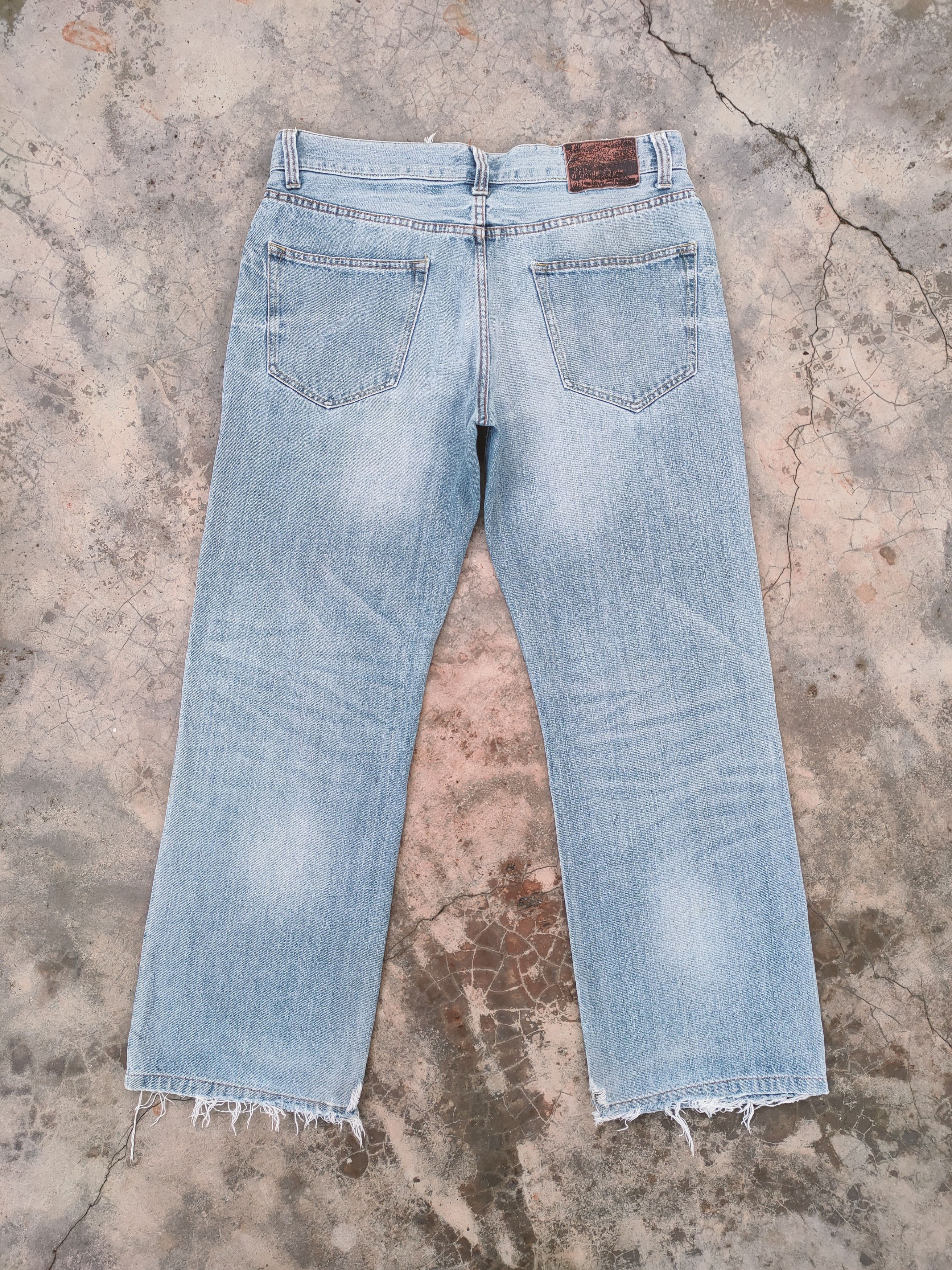 Japanese Brand VINTAGE JAPANESE FADED RIPPED JEANS DENIM PANTS Size US 36 / EU 52 - 3 Thumbnail