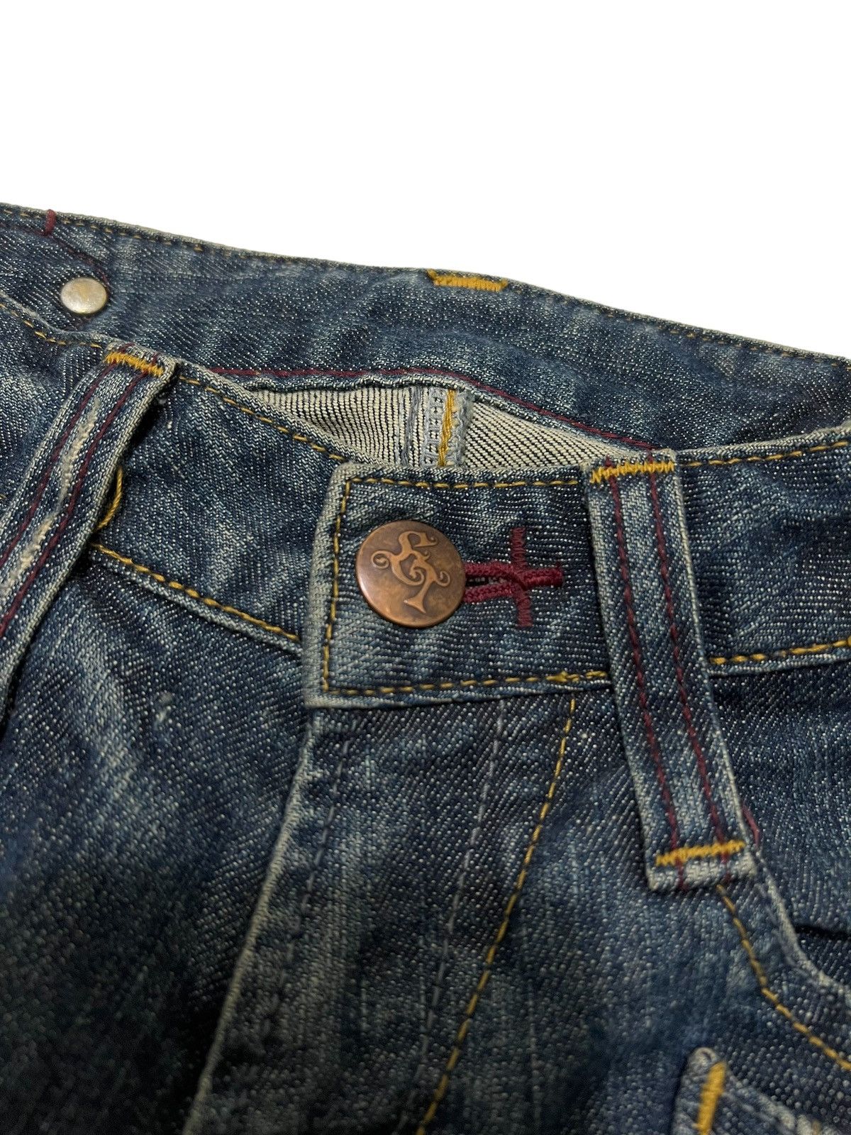 If Six Was Nine × Japanese Brand × Le Grande Bleu (L.G.B.) Blueways 6 pocket laces up flared denim pants Size US 26 / EU 42 - 8 Thumbnail