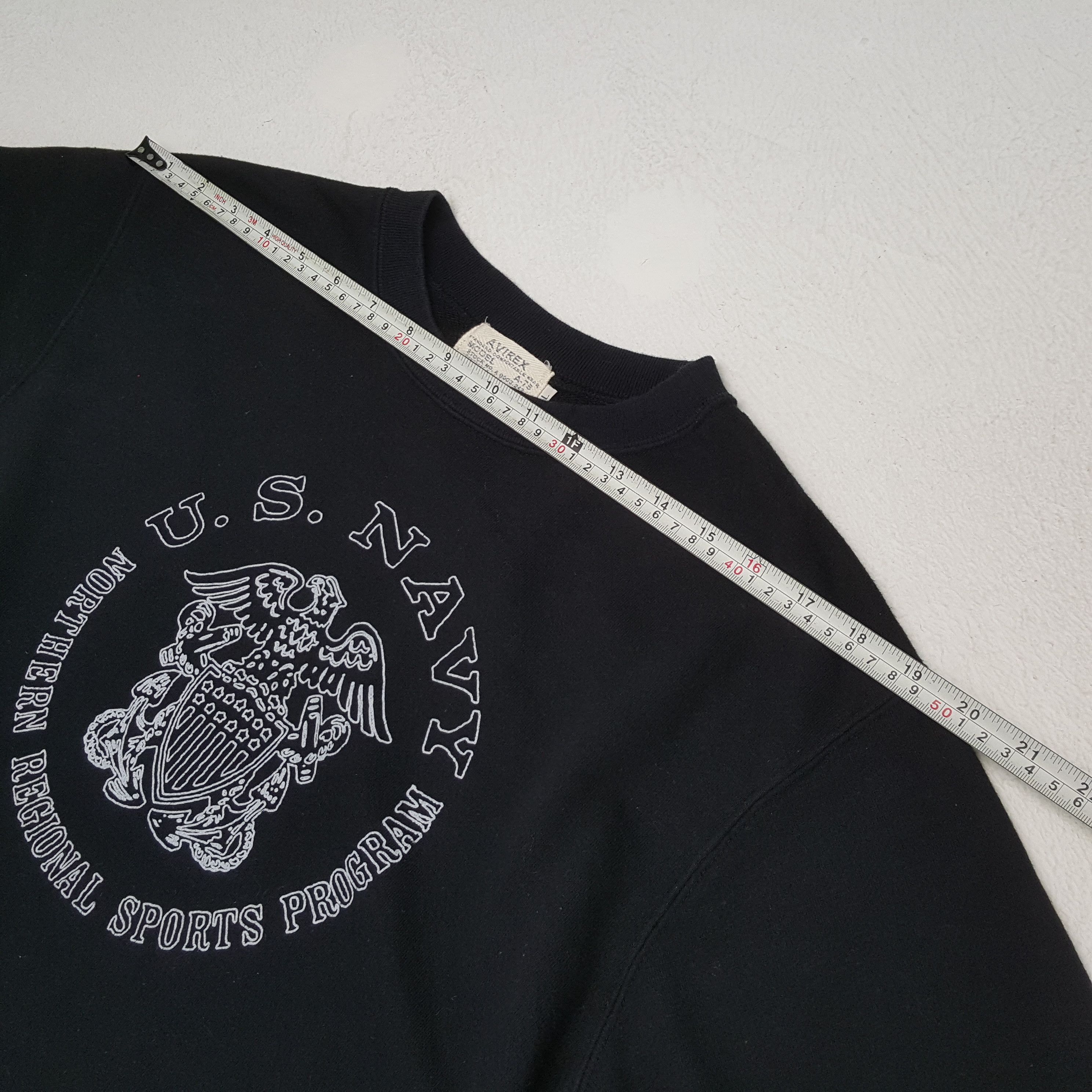 Avirex × Old Navy × Vintage Vintage U.S NAVY AVIREX American Army Style Sweatshirt Size US M / EU 48-50 / 2 - 4 Thumbnail