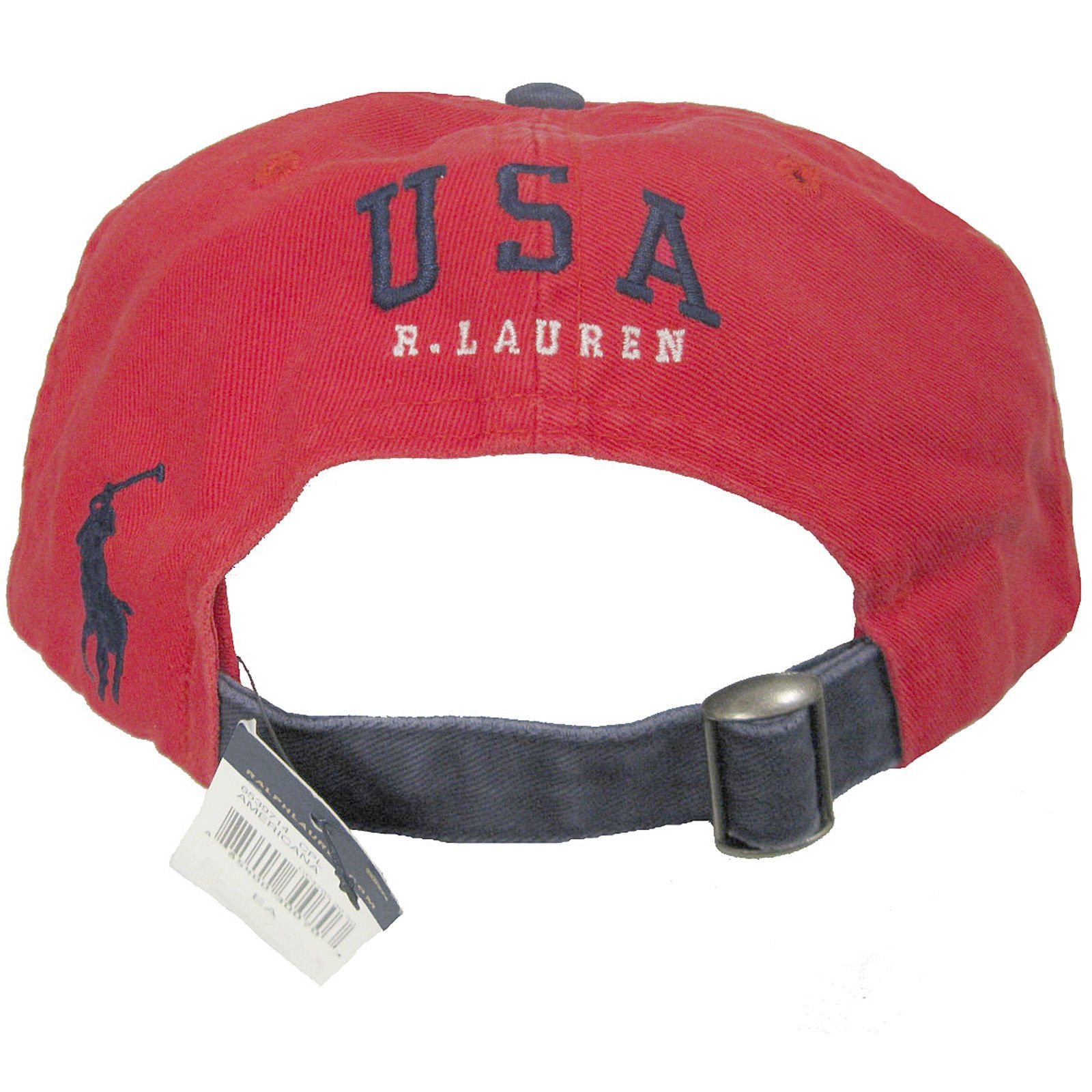 Polo Ralph Lauren NEW RARE Vintage Polo Ralph Lauren Baseball Hat US Flag Red Size ONE SIZE - 2 Thumbnail