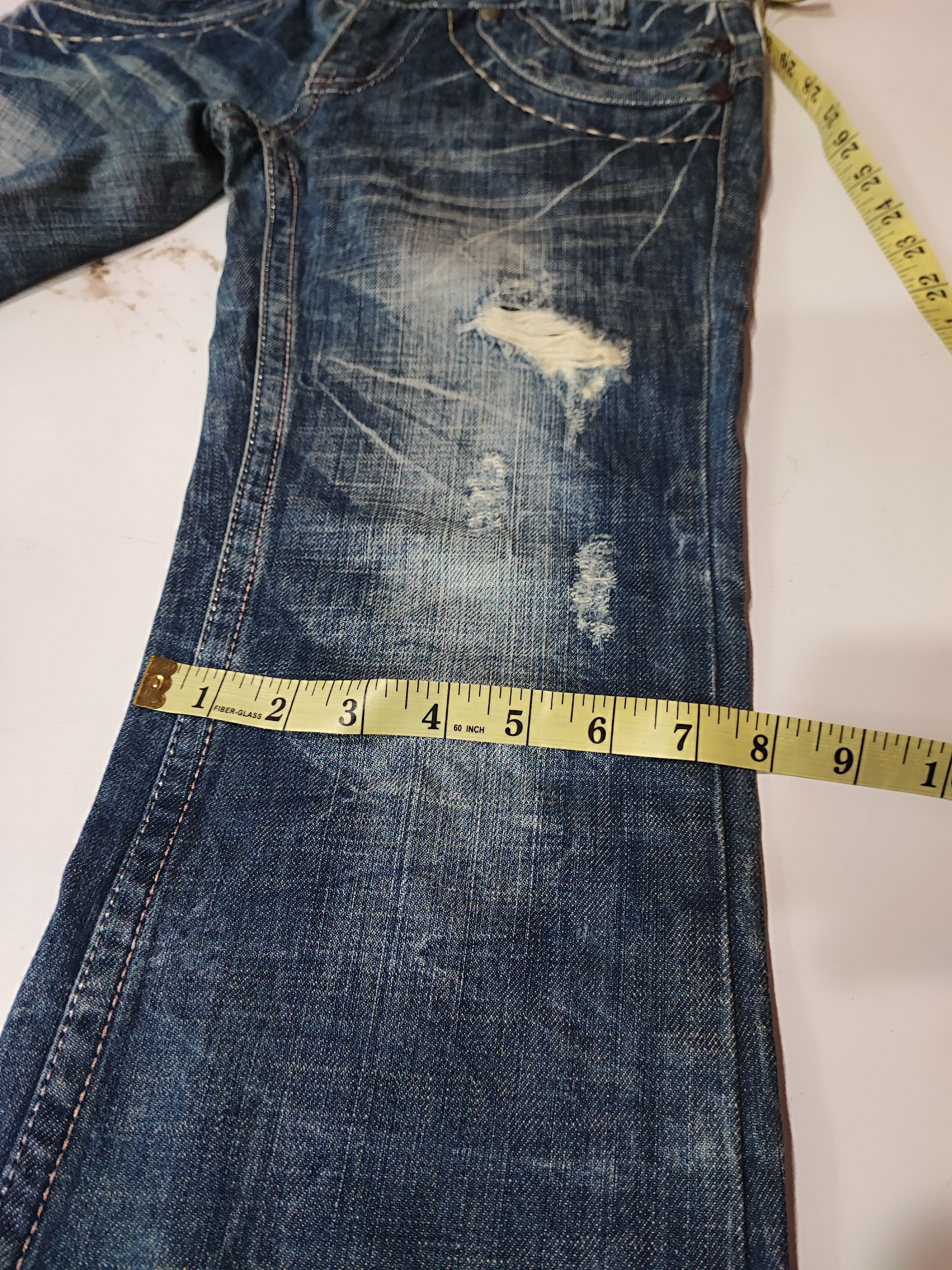 Ed Hardy Y2K Vintage RIOBERA GOTHIC FLARE JEANS Size US 30 / EU 46 - 22 Thumbnail