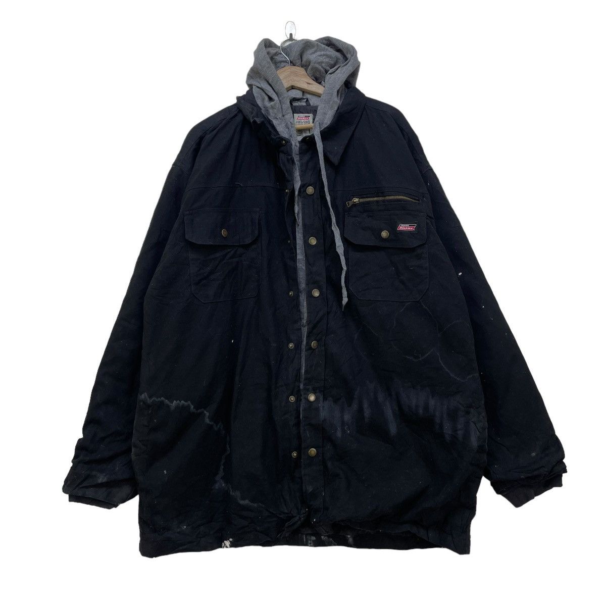 Dickies × Vintage Trashed Workwear Jacket Dickies Hoody Painting Size US XL / EU 56 / 4 - 1 Thumbnail