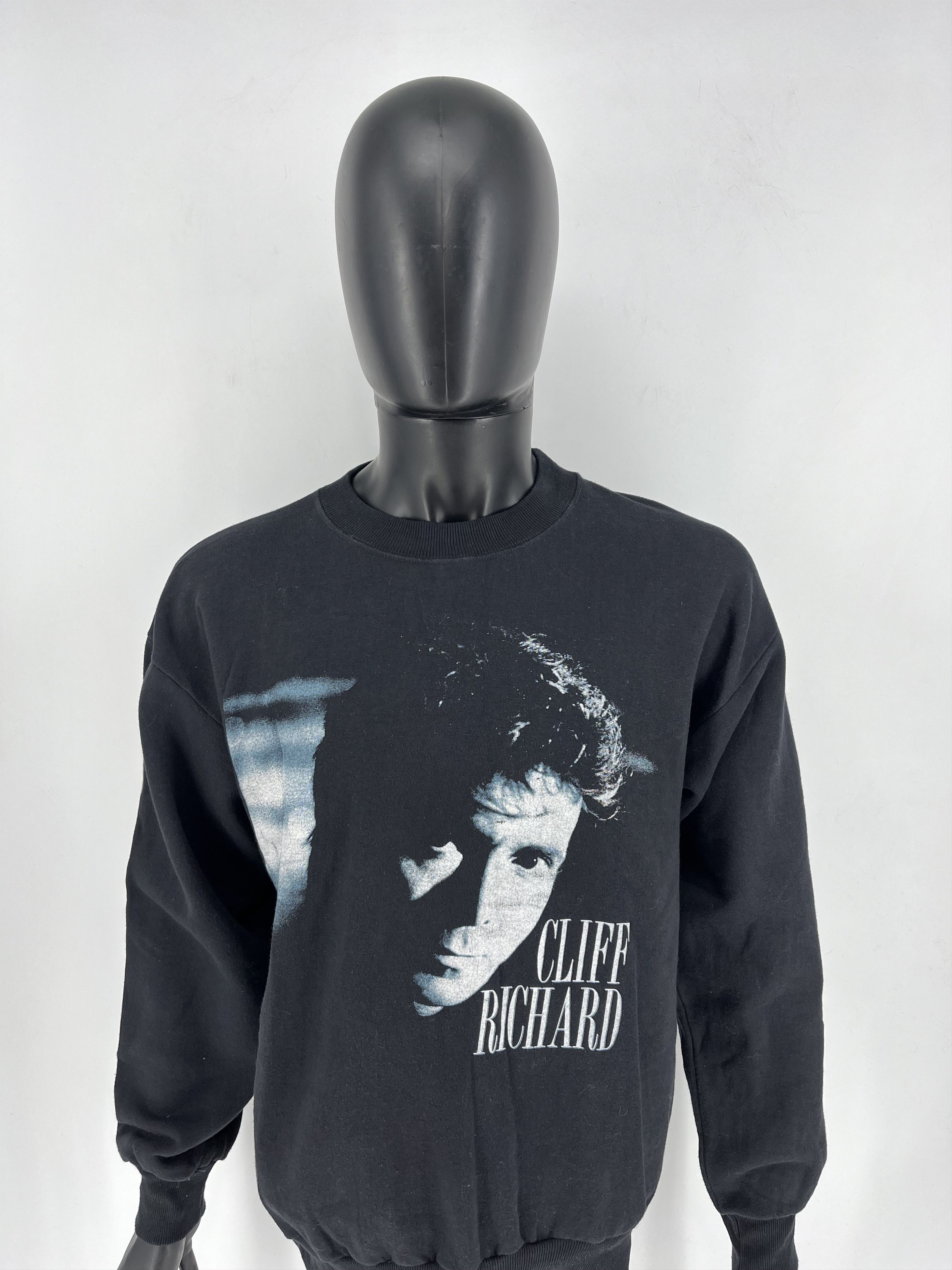 Band Tees × Vintage 1988 Cliff Richard British Tour Concert Promo Sweatshirt Size US L / EU 52-54 / 3 - 5 Thumbnail