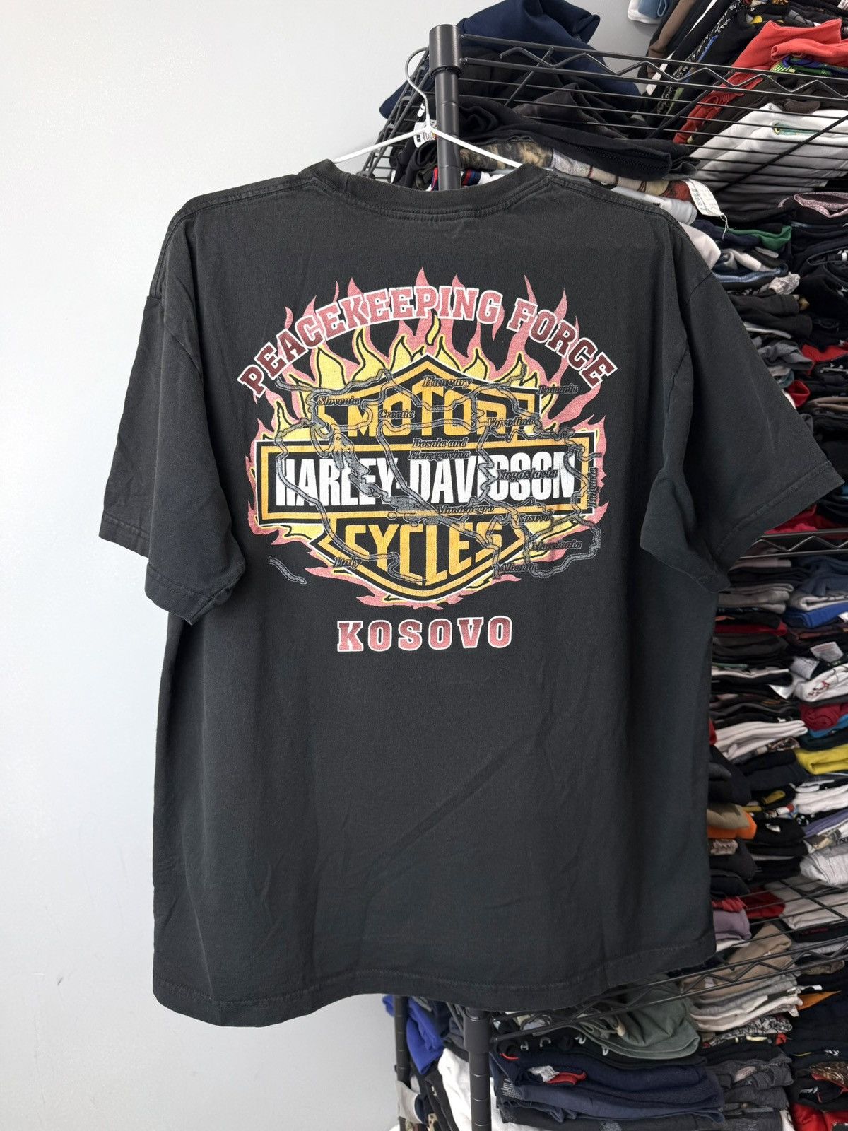 Harley Davidson Vintage 2000’s Harley Davidson Losovo T Shirt Size US L / EU 52-54 / 3 - 1 Thumbnail