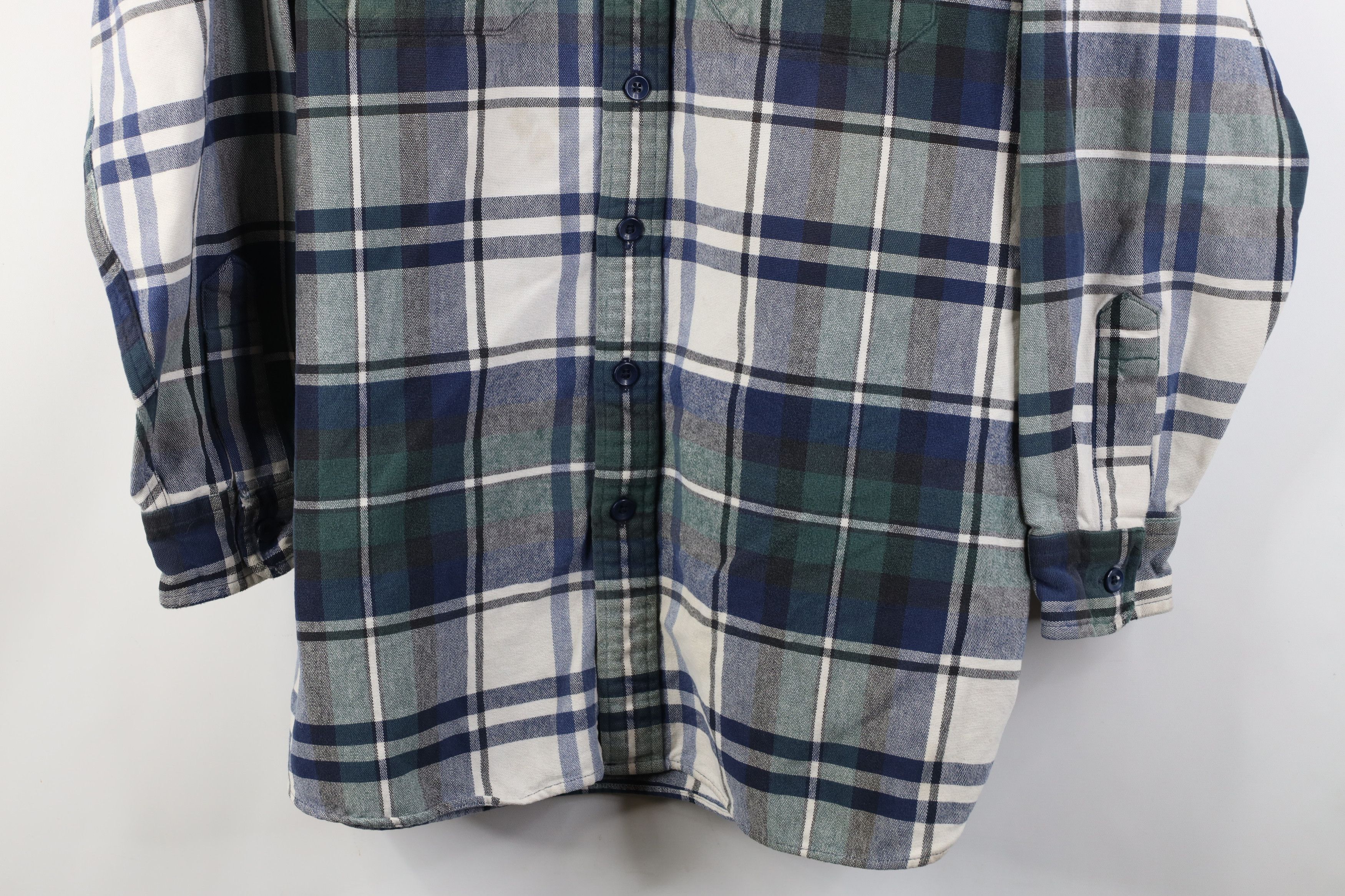L.L. Bean Vintage 90s LL Bean Heavyweight. Flannel Button Shirt Size US L / EU 52-54 / 3 - 3 Thumbnail