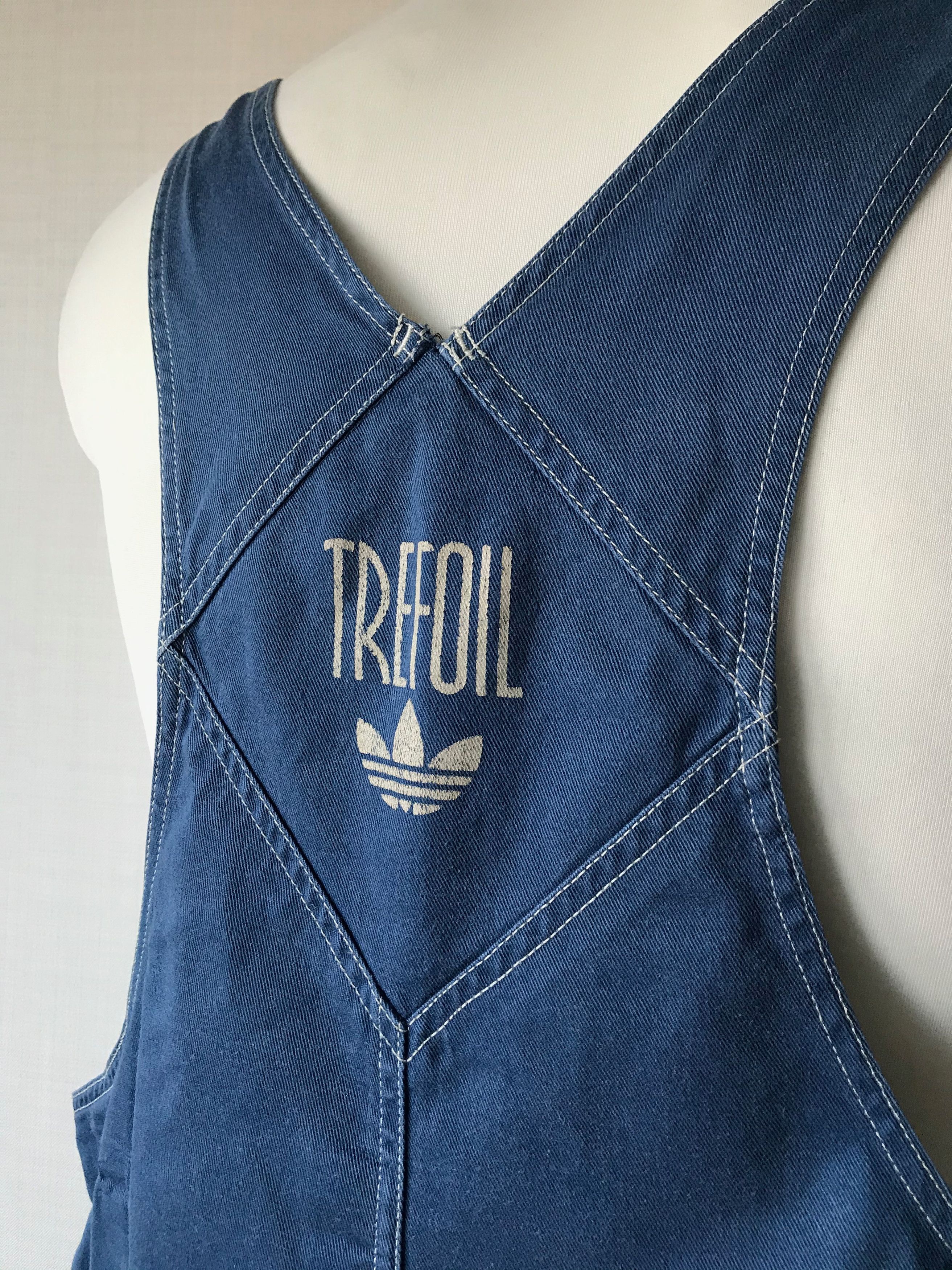 Adidas RARE Vintage Adidas Overall Denim Trefoil Size US 32 / EU 48 - 7 Thumbnail