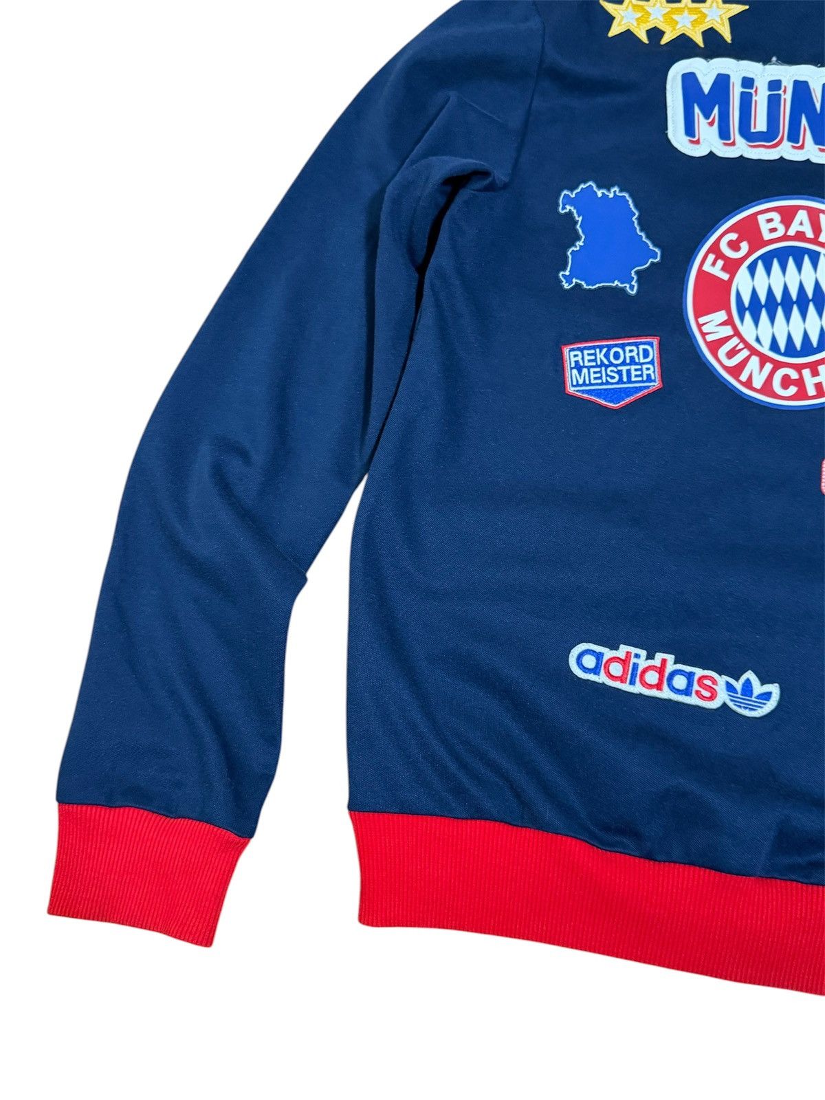 Adidas Vintage Adidas FC Bayern Munchen Zip Sweatshirt/Adidas Sweat Size US S / EU 44-46 / 1 - 2 Thumbnail