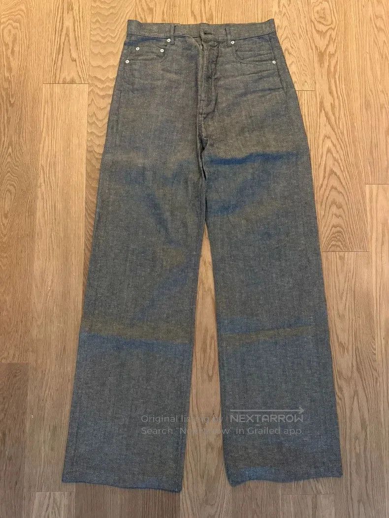 Rick Owens Rick Owens Geth Gray Denim Straight Jeans. Size US 33 - 1 Thumbnail
