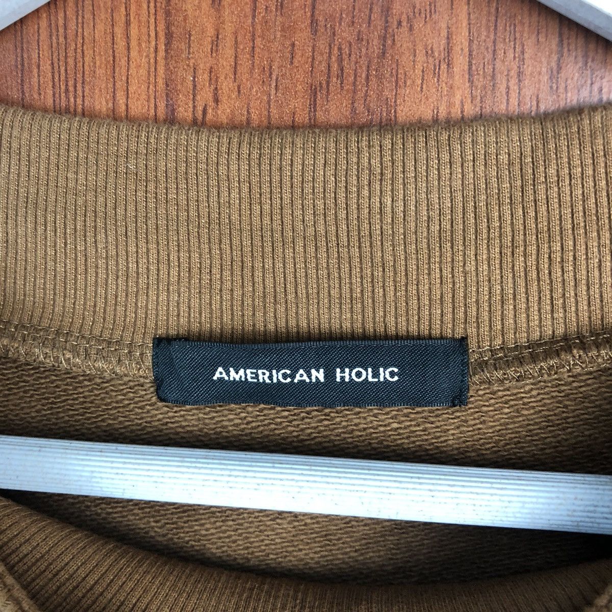 Japanese Brand × Vintage American Holic Brown Sweatshirt #7555 Size US XL / EU 56 / 4 - 9 Thumbnail