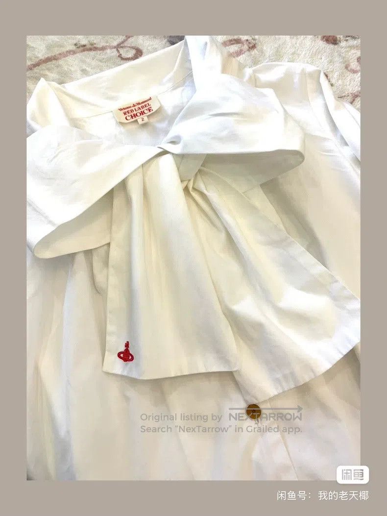 Vivienne Westwood Vivienne Westwood Striped bow shirt Size M / US 6-8 / IT 42-44 - 5 Thumbnail