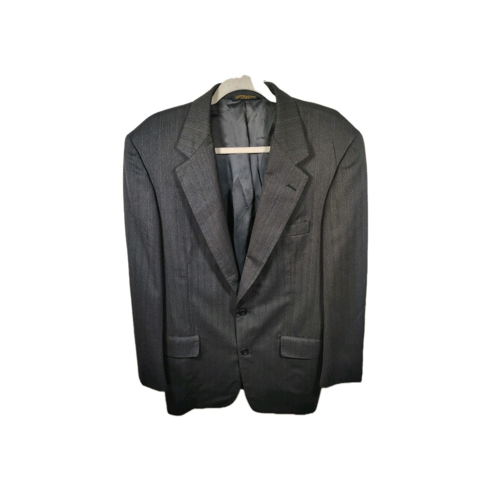 Brooks Brothers Vintage Brooks Brothers Men's Grey Pinstripe Wool Blazer 40R Size 40R - 1 Thumbnail