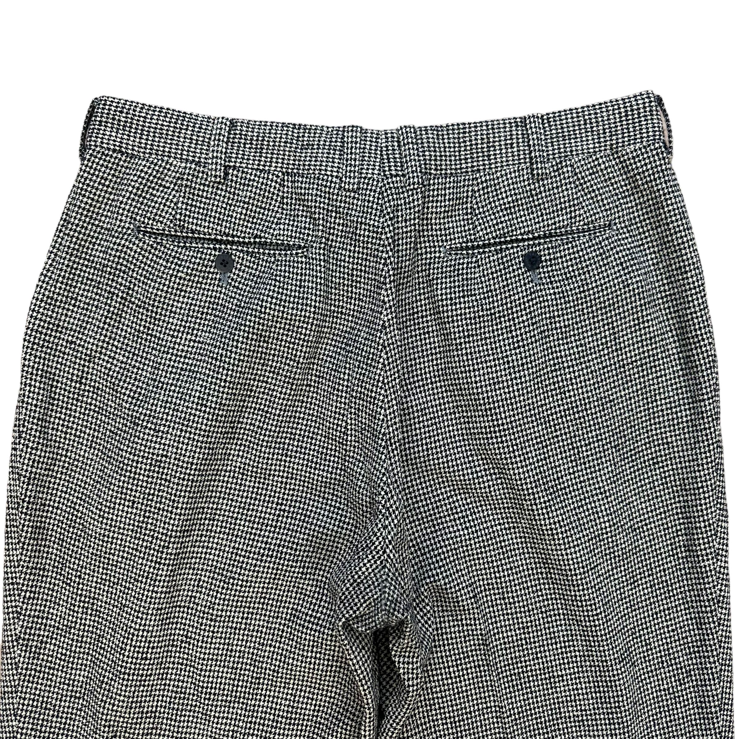 Valentino VALENTINO SPORT HOUNDSTOOTH WOOL TROUSERS #7894-188 Size US 36 / EU 52 - 10 Thumbnail