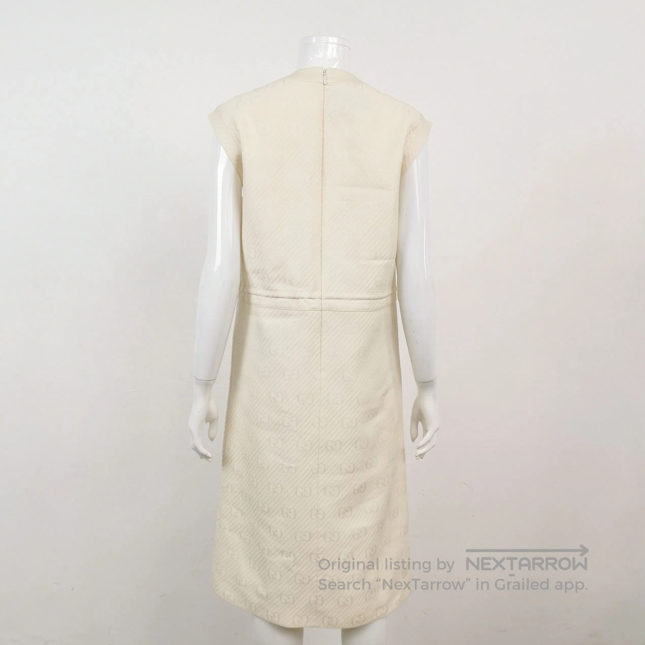 Gucci Gucci Wool Silk Blend Sleeveless Belted Dress XXS. Size XXS / US 00 / IT 34 - 1 Thumbnail