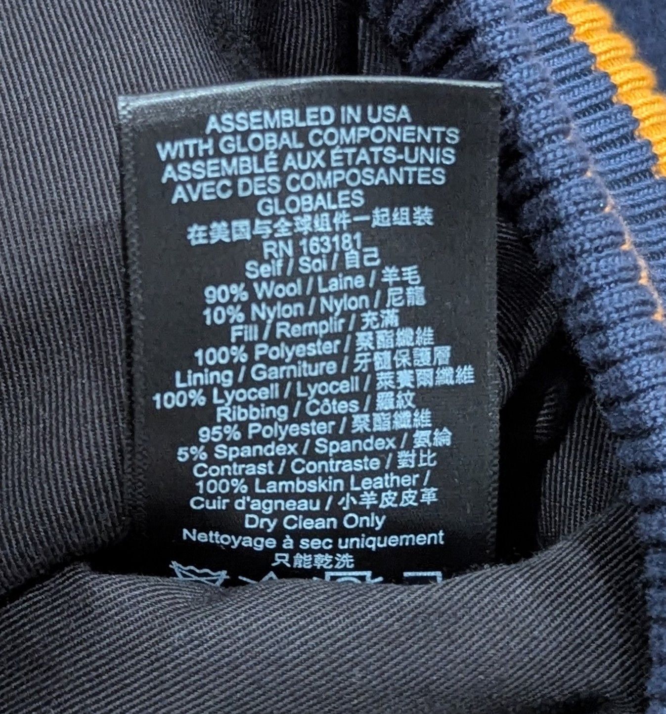 Rhude RHUDE "American Spirit Lightning" Bomber Jacket Navy Largr Size US L / EU 52-54 / 3 - 10 Thumbnail