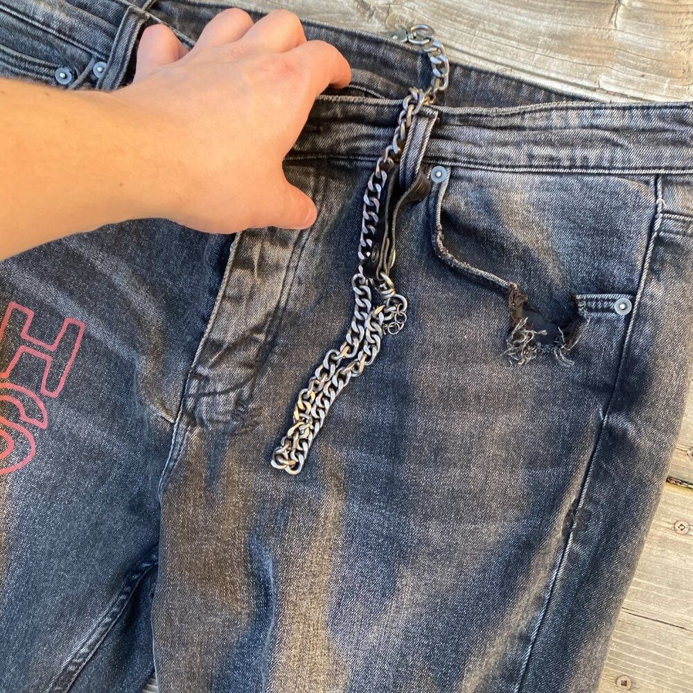 Ksubi RARE Ksubi Chitch Maniac Embroidered Jeans Size 36 Gray Size US 36 / EU 52 - 8 Thumbnail