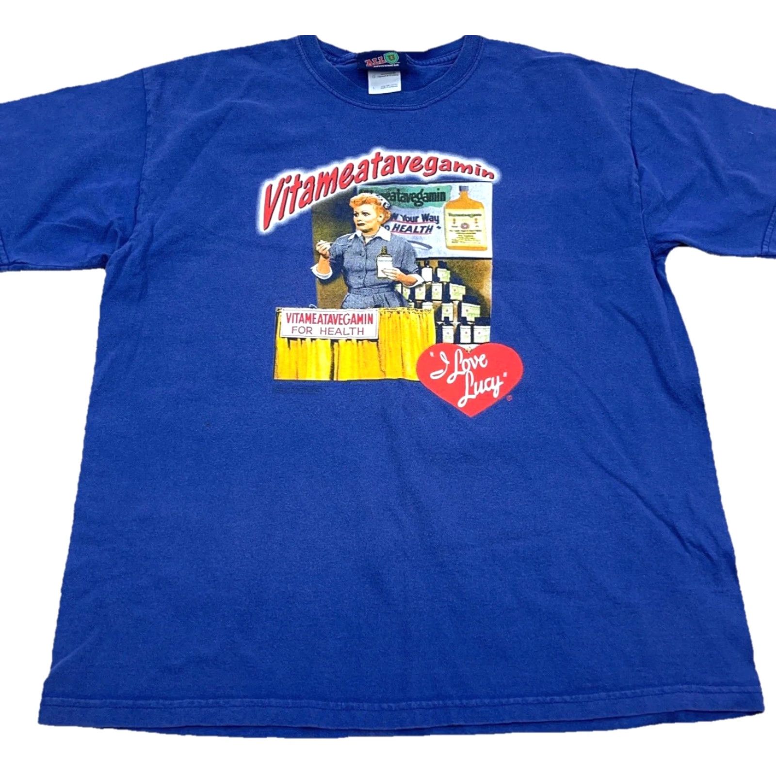 Vintage Vintage I Love Lucy Shirt Men Large Blue Tee Y2K TV Show Promo Adult Retro Size US L / EU 52-54 / 3 - 2 Thumbnail