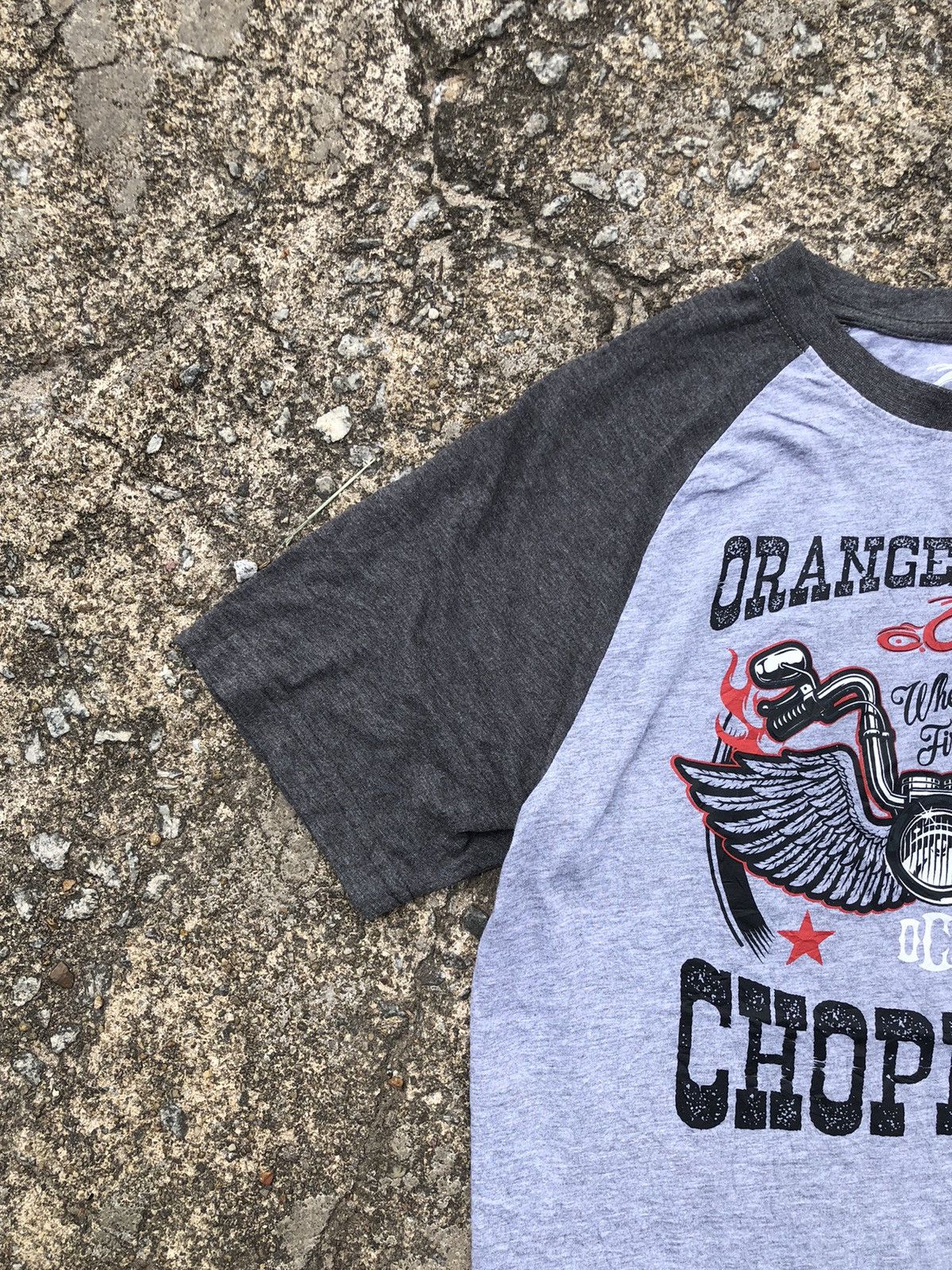 West Coast Choppers Orange Country Choppers Big Logo Raglan Tee Size US M / EU 48-50 / 2 - 5 Thumbnail