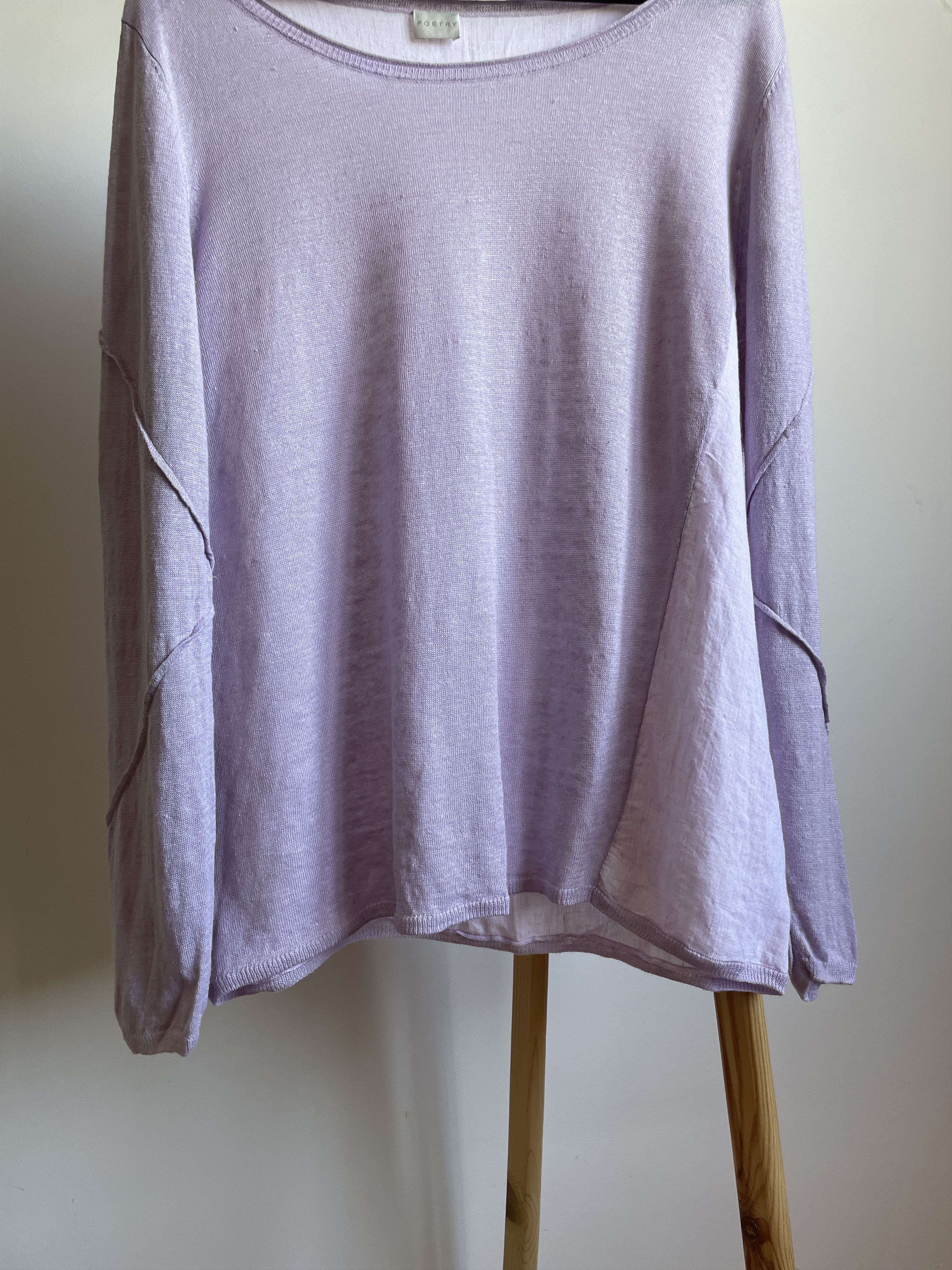 Other Poetry Womens Linen Boat Neck Light Sweater Size XL / US 12-14 / IT 48-50 - 4 Thumbnail