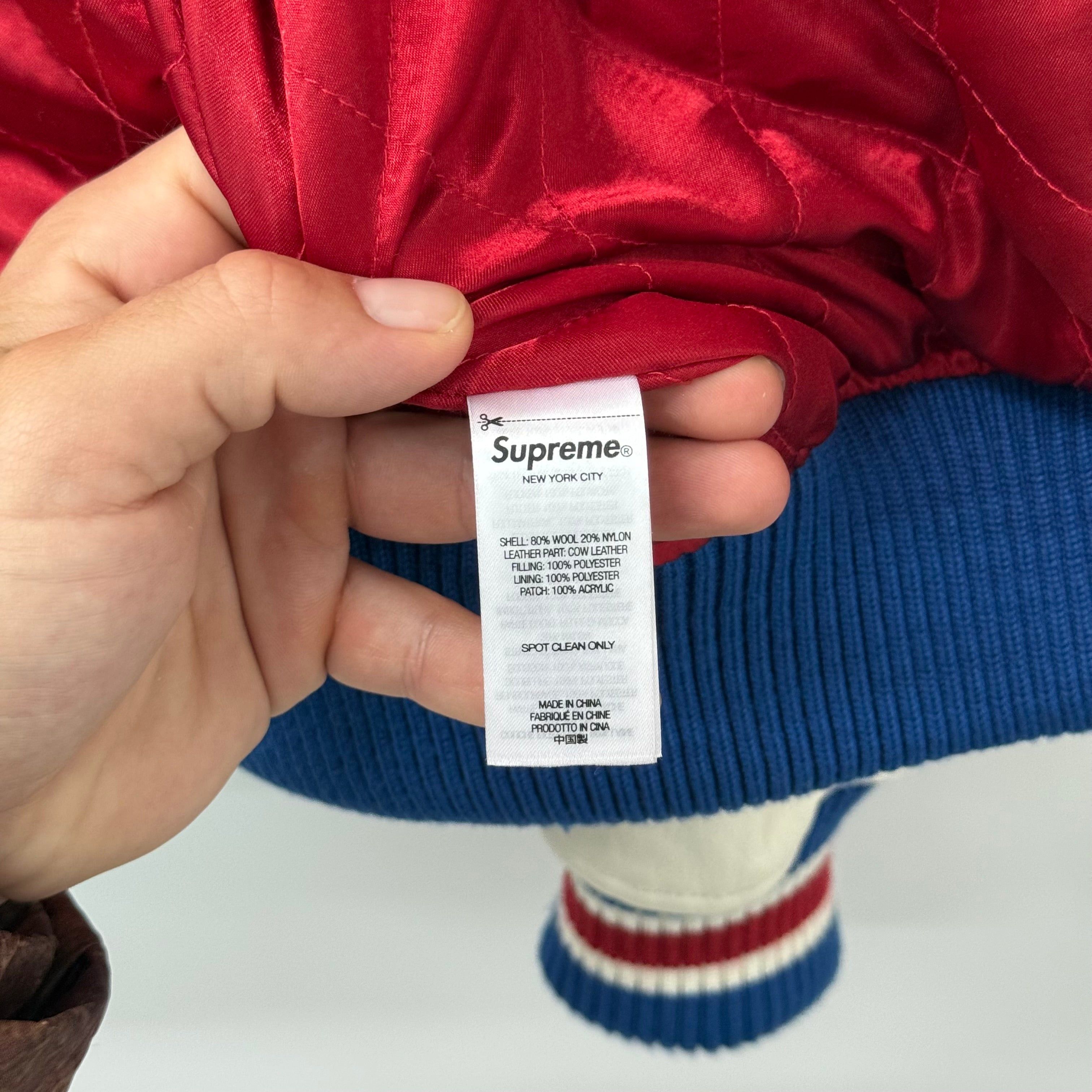 Supreme Supreme Tiger Varsity Jacket Orange - Size M Size US M / EU 48-50 / 2 - 6 Thumbnail