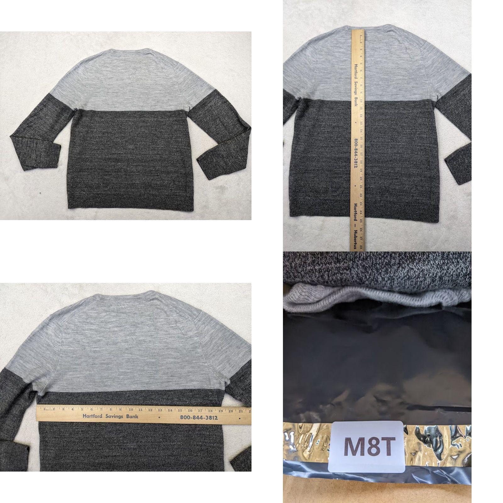 Apt. 9 Apt.9 Mens M Gray Heather Wool Blend Knit Crew Sweater Pullover Seriously Soft Crew Neck Knitwear Size US M / EU 48-50 / 2 - 8 Thumbnail