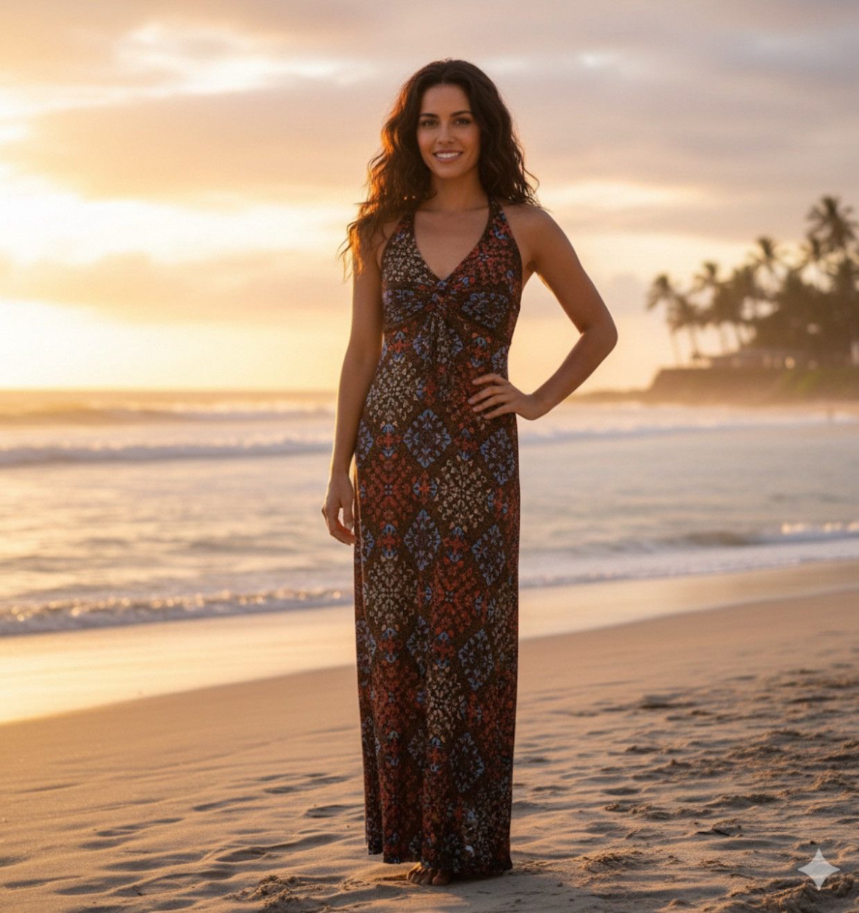 Other Women’s Pullover Full-Length Halter Dress Size 8 $350 Size M / US 6-8 / IT 42-44 - 1 Thumbnail