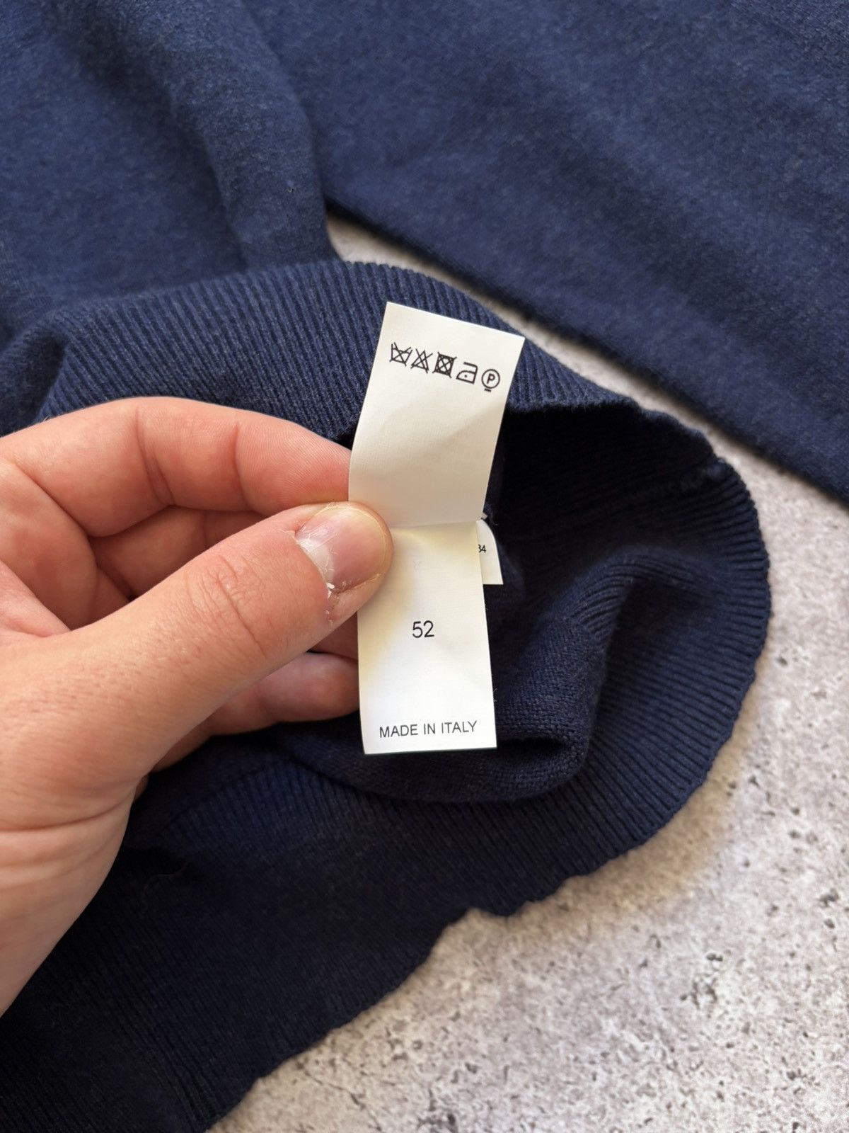 Brunello Cucinelli Brunello Cucinelli Dark Blue Sweater Size L Size US L / EU 52-54 / 3 - 7 Thumbnail