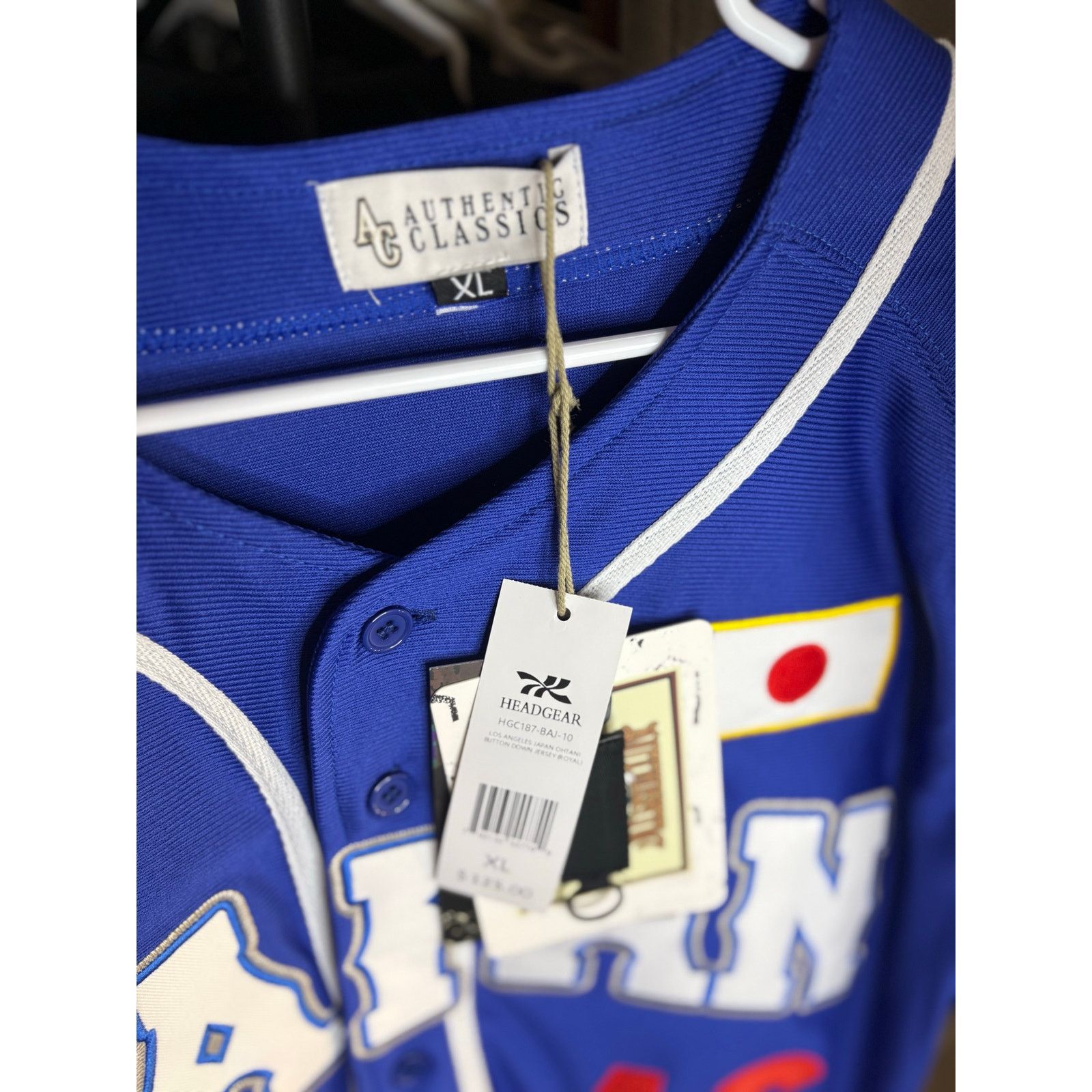 Other NWT - XL Ohtani Japan Blue Baseball Jersey & White Graphic T Size US XL / EU 56 / 4 - 6 Thumbnail
