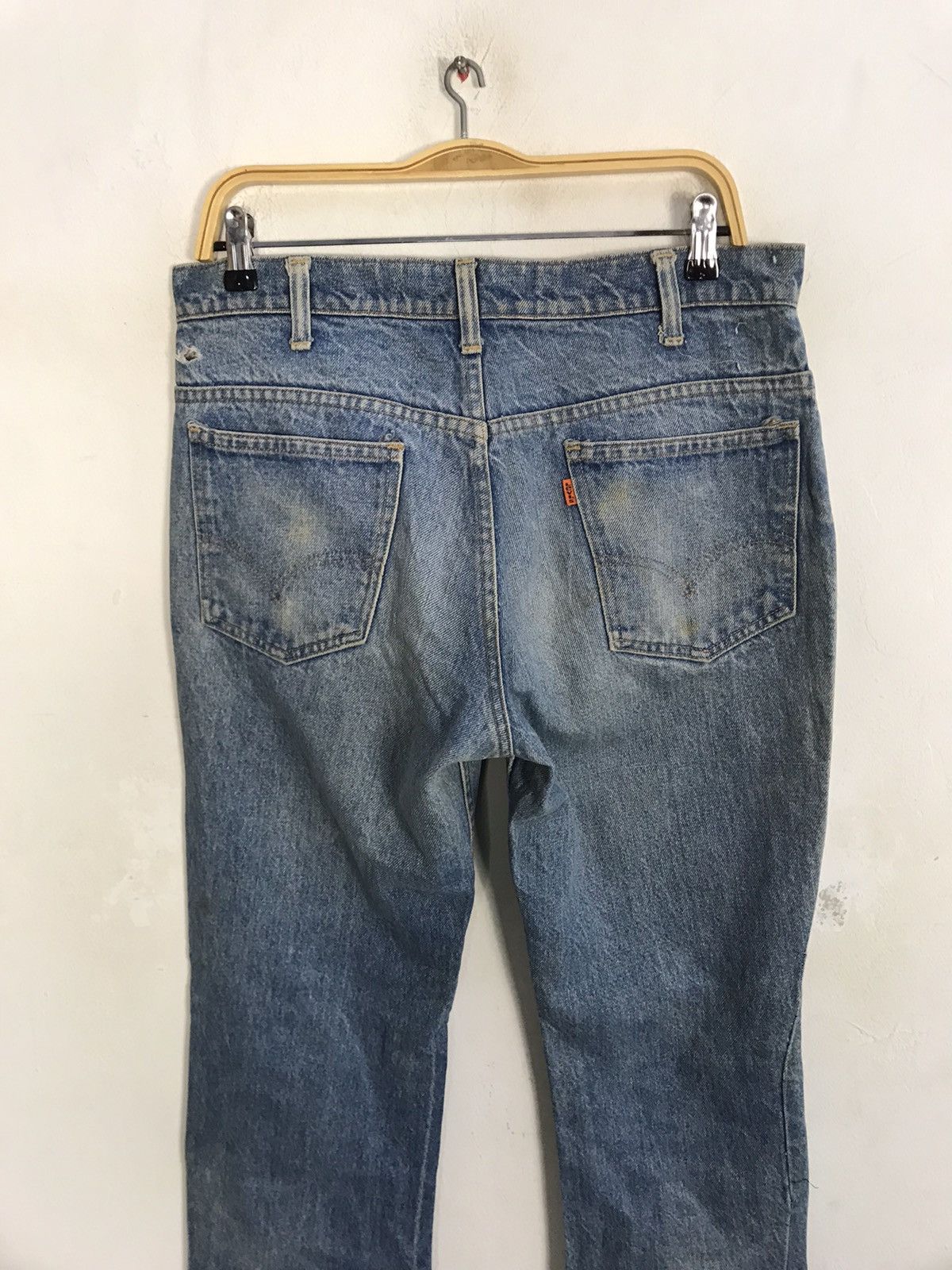 Levi's Vintage Clothing Distressed Levi's Strauss Zipper Indigo Denim Orange Tab Size US 31 - 4 Thumbnail