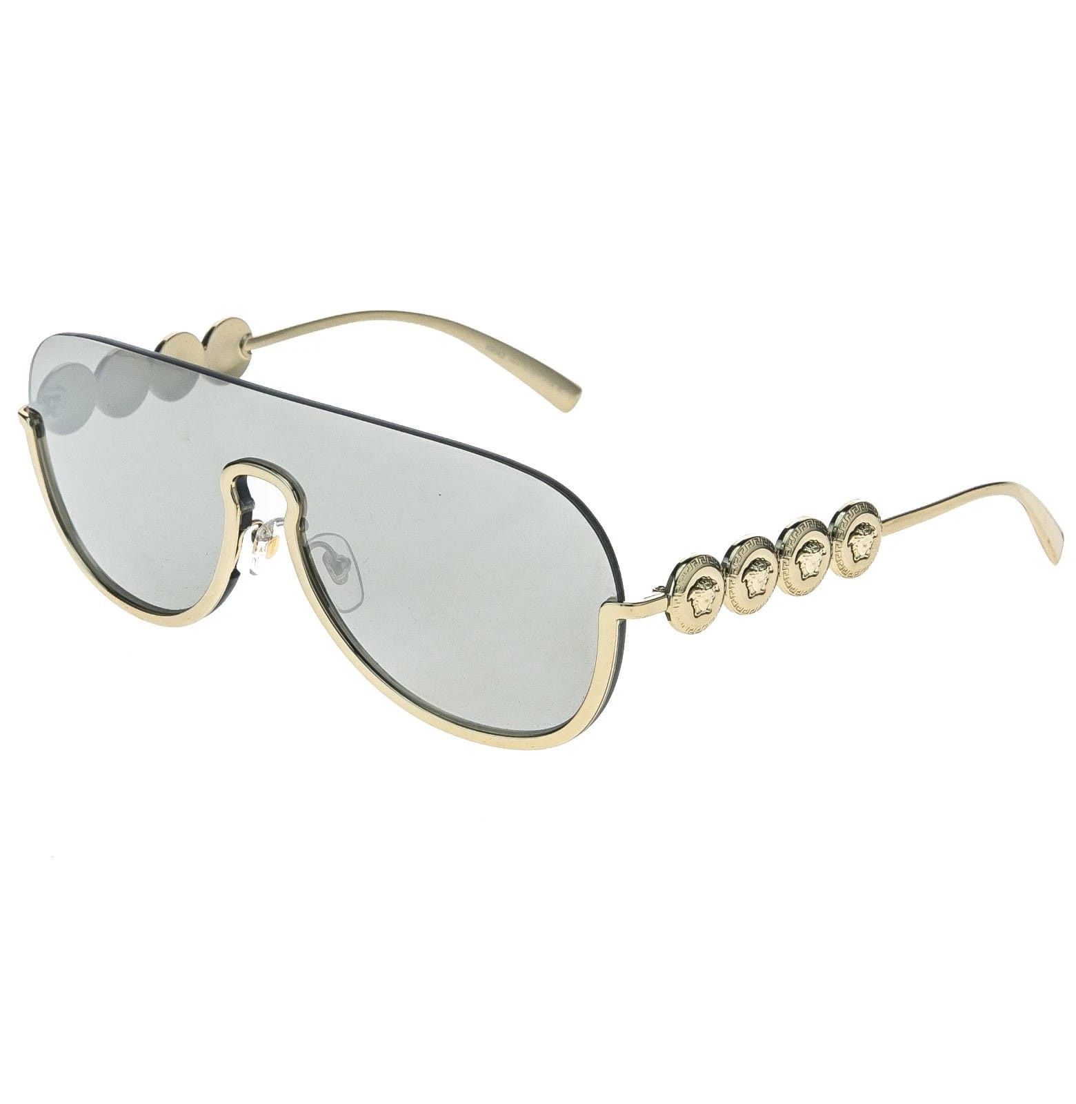 Versace VERSACE VE2215 2215 Coin Medusa Stud Gold Silver Mirror Size ONE SIZE - 7 Thumbnail
