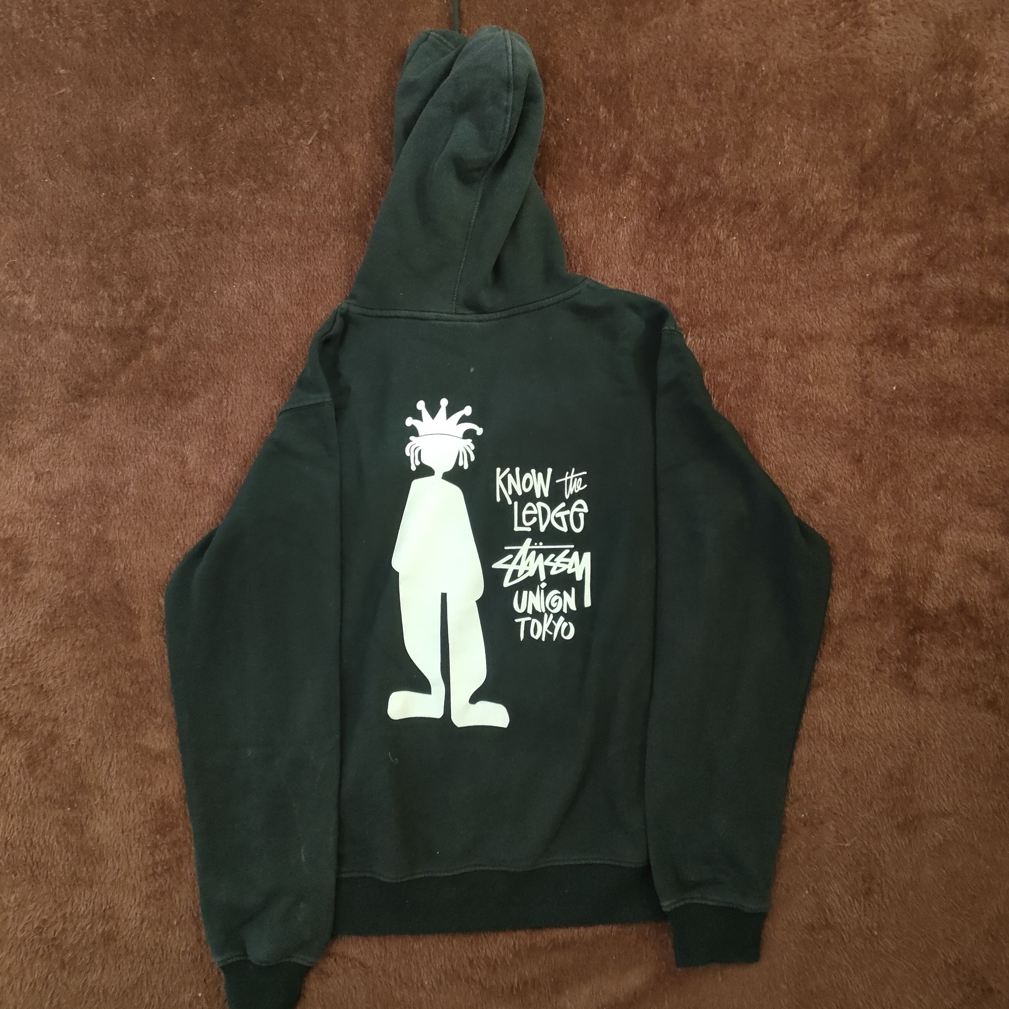 Vintage Rare Hoodie Stussy X Union Japan Knowledge is King | Grailed