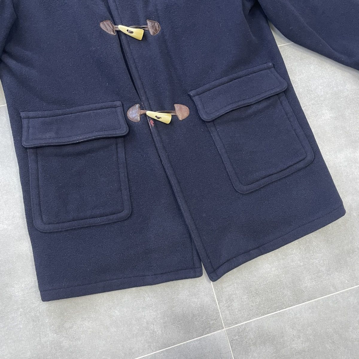 Lacoste × Vintage Vintage Lacoste Wool Hooded Coat Size L Size US L / EU 52-54 / 3 - 5 Thumbnail