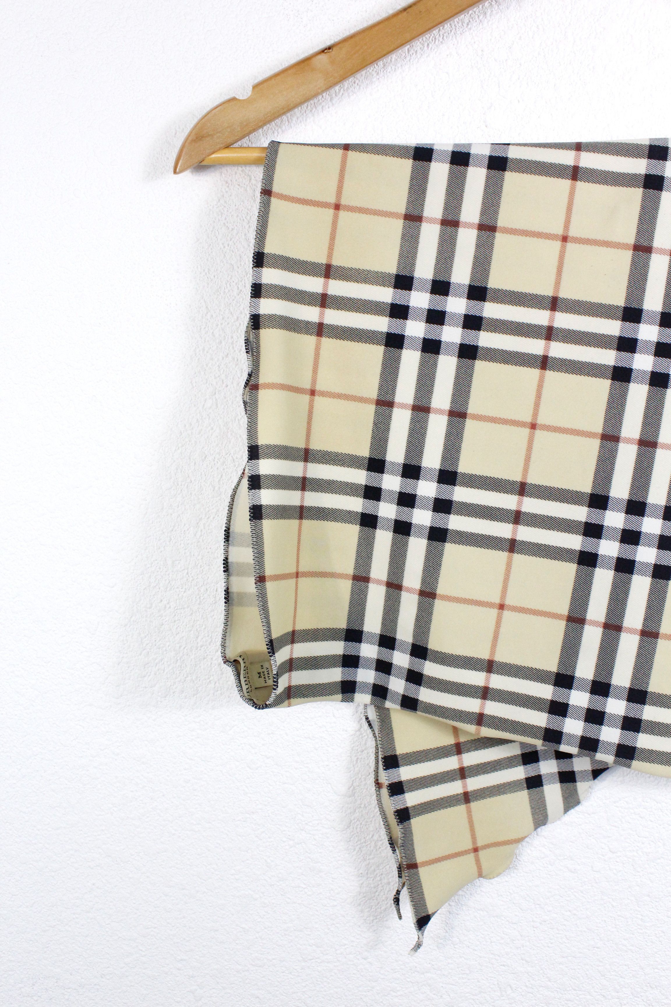 Burberry × Burberry Prorsum Burberry Beige Check Nova Bandeau & Head Shawl Size ONE SIZE - 3 Thumbnail