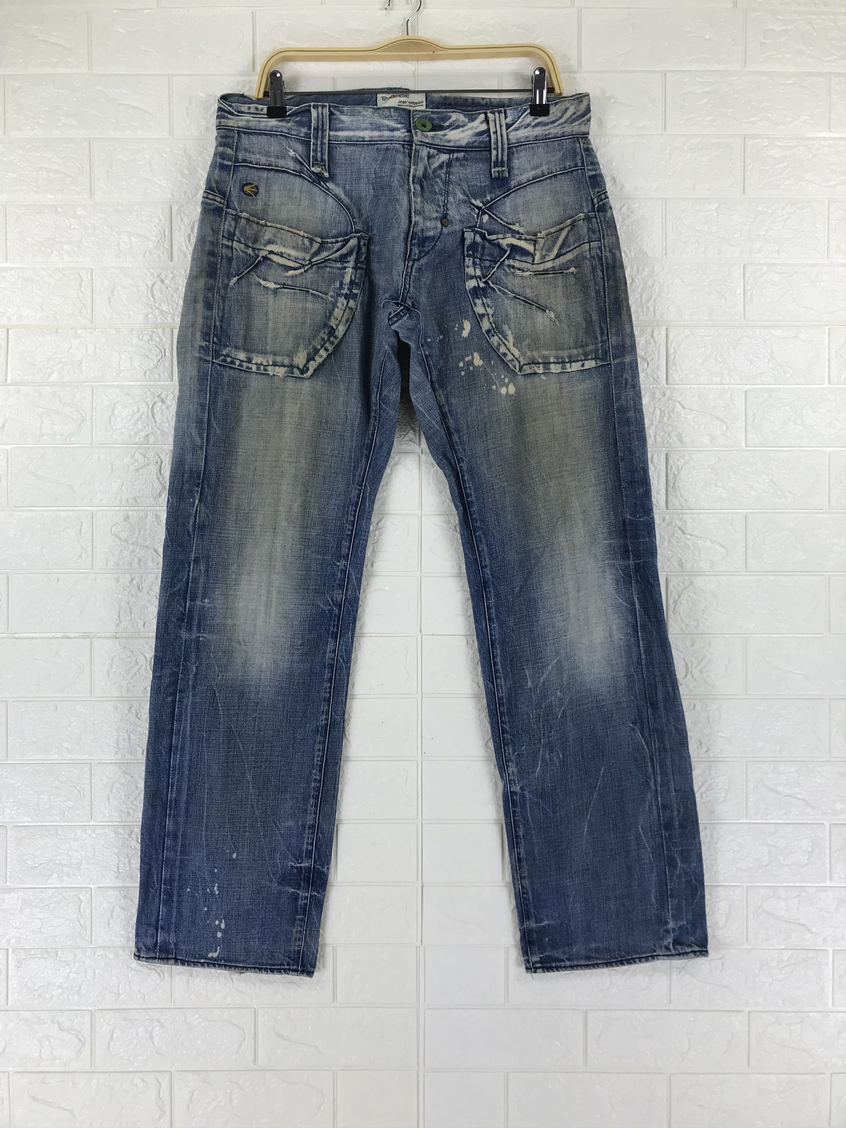 Energie Vintage Energie Faded Blue Bush Jeans Size US 34 / EU 50 - 1 Thumbnail