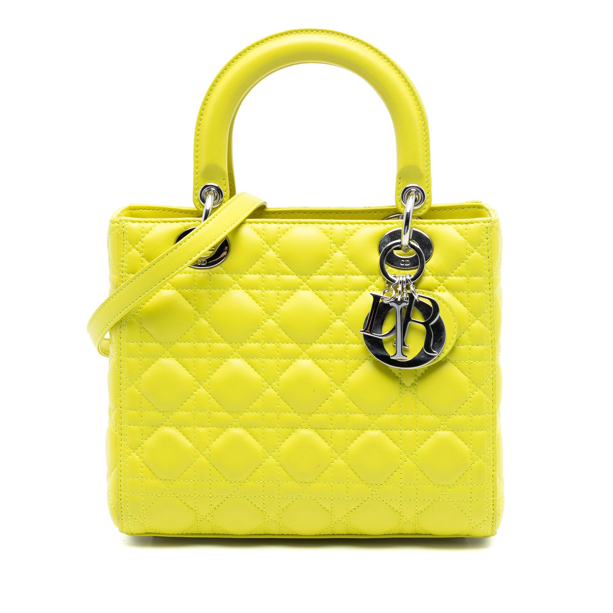 Dior Dior Medium Lambskin Cannage Lady Dior Size ONE SIZE - 1 Thumbnail