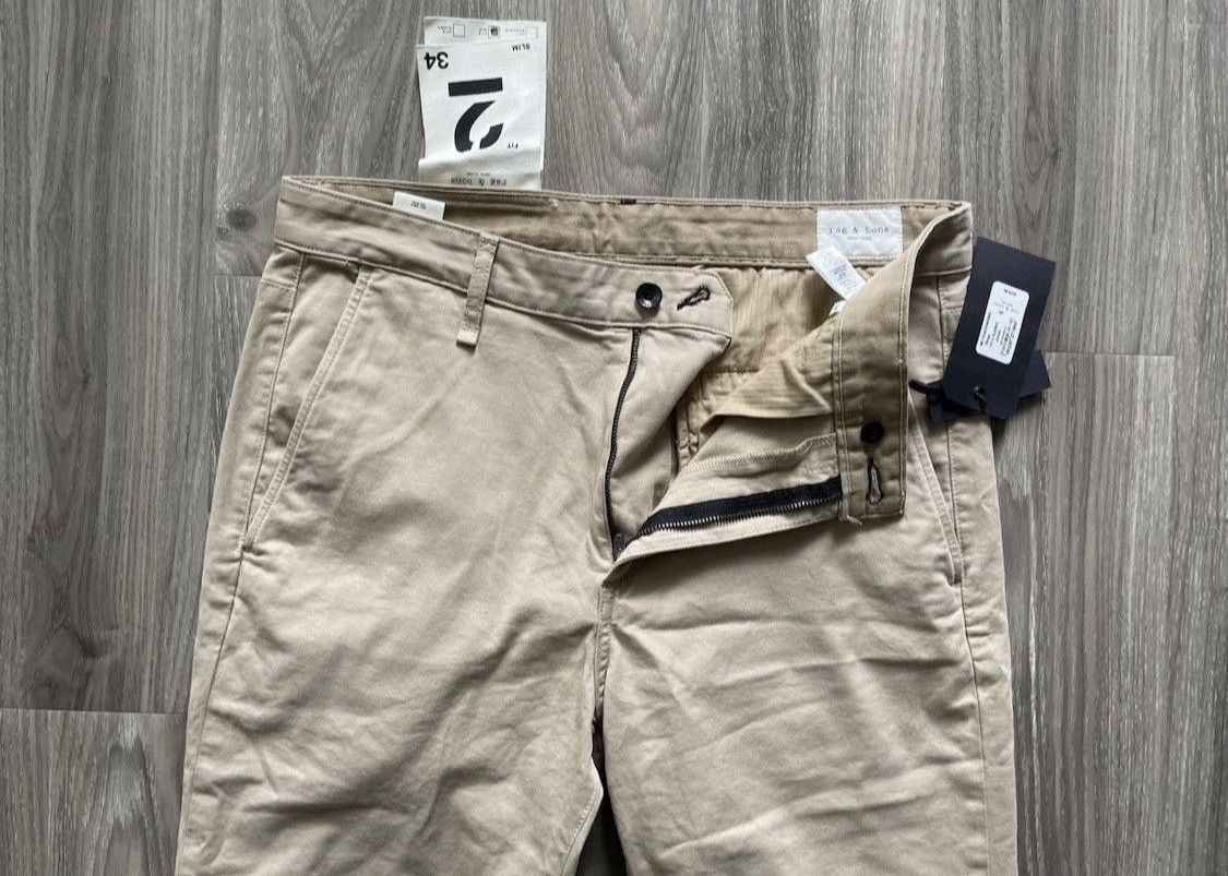 Rag & Bone Fit 2 Khaki Chino Pants Size US 34 / EU 50 - 2 Thumbnail
