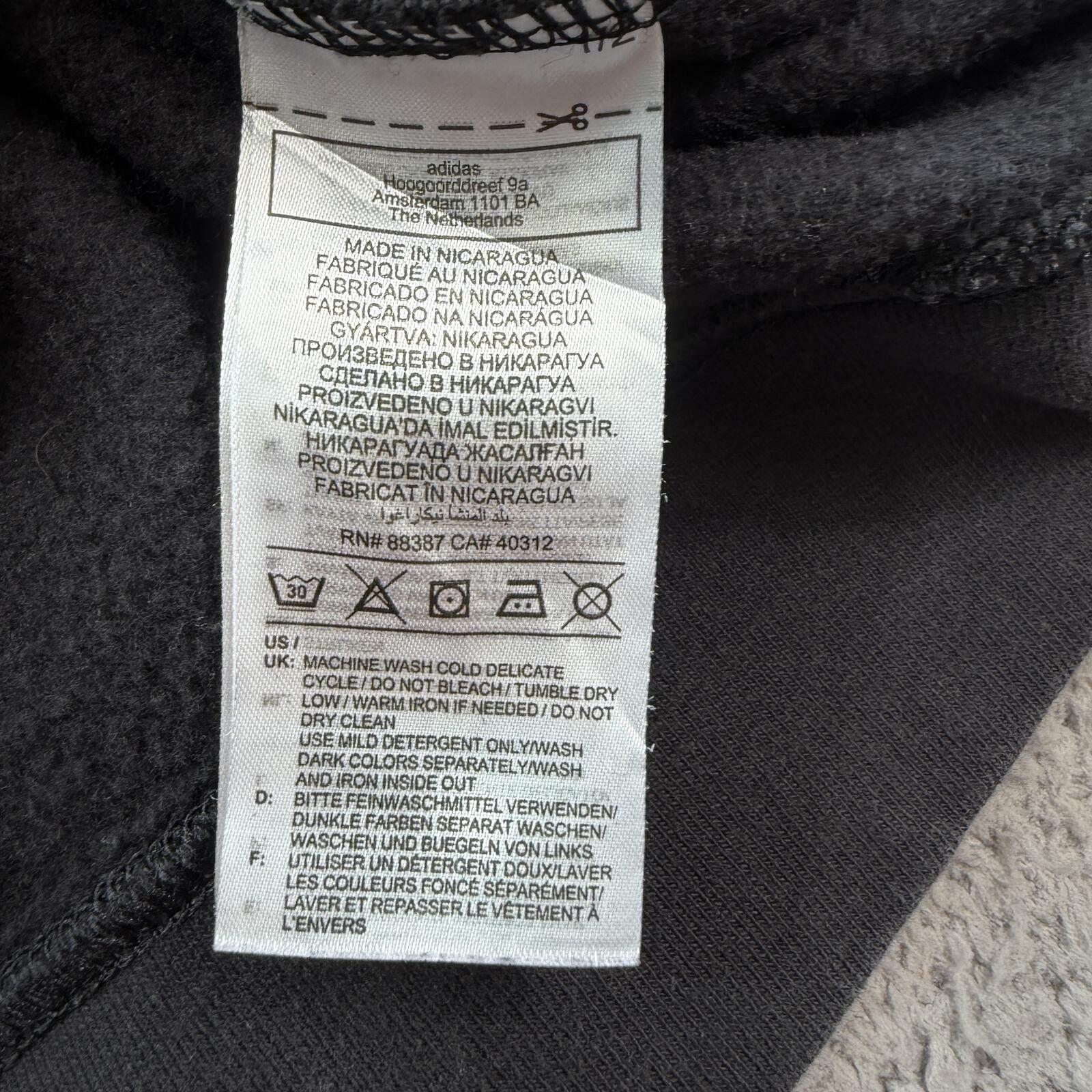 Adidas Vintage Y2K Adidas Original Hoodie Youth XL Black Sweatshirt Size US XL / EU 56 / 4 - 5 Thumbnail