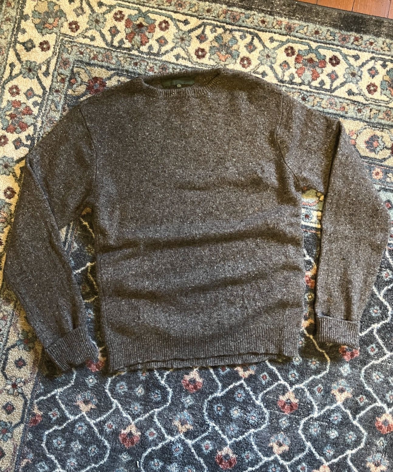 Earnest Sewn × Vintage Merino / Cashmere Earnest Cut & Sew Sweater Mottled Brown Size US M / EU 48-50 / 2 - 1 Thumbnail