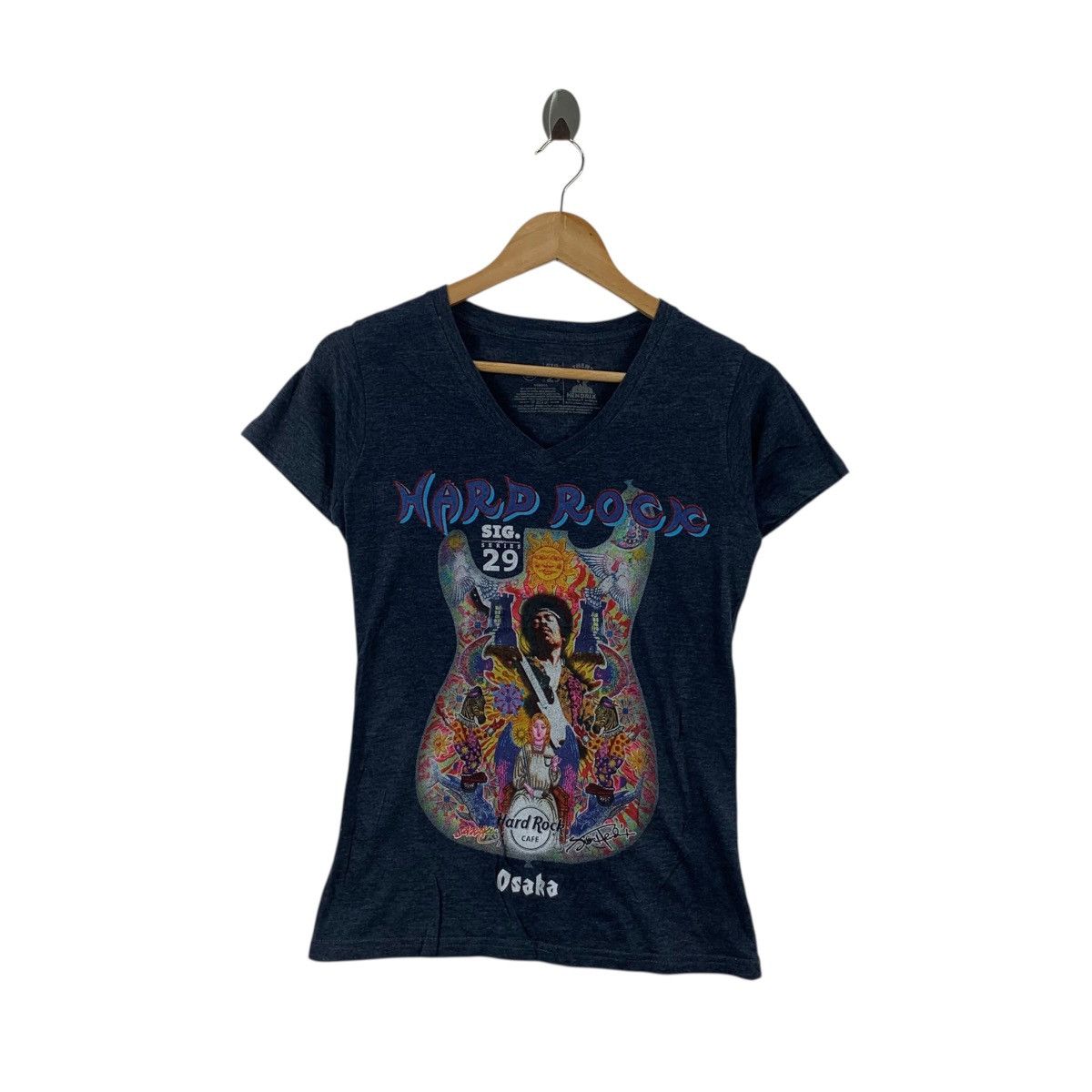 Hard Rock Cafe HARD ROCK CAFE OSAKA Sig Series 29 Jimi Hendrix Tee Shirt Size XS / US 0-2 / IT 36-38 - 1 Thumbnail