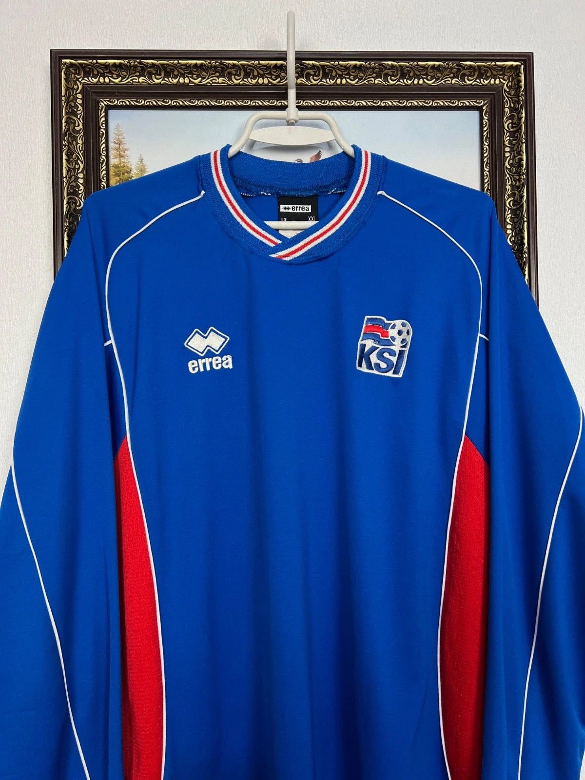 Errea Iceland football shirt 2004 Long Sleeve Soccer Jersey Trikot Size US XXL / EU 58 / 5 - 2 Thumbnail
