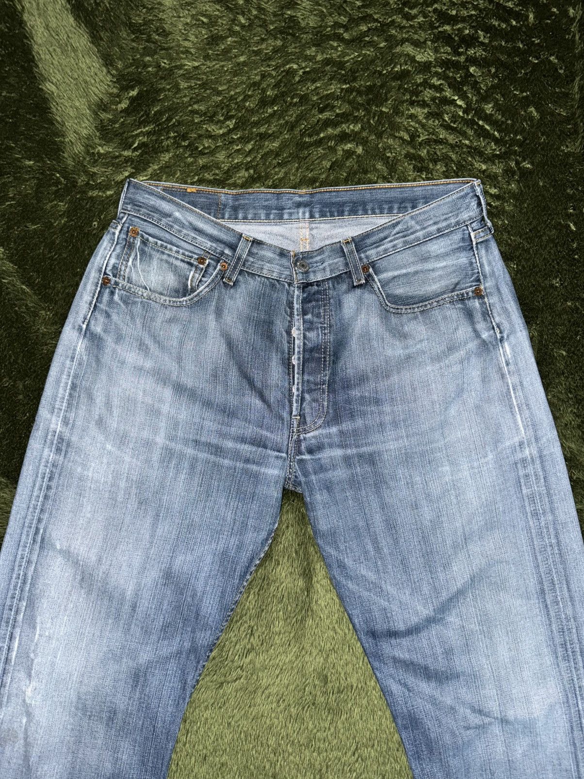 Levi's [W33/L32] Levi’s 501 Eu Release Cut-Off Vintage Wash Denim Size US 33 - 5 Thumbnail