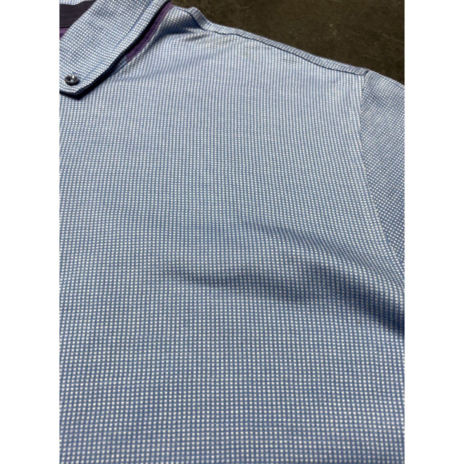 Robert Graham Robert Graham Golf Polo Shirt Men's Short Sleeve Cotton Size 2XL Blue Casual Size US XXL / EU 58 / 5 - 4 Thumbnail