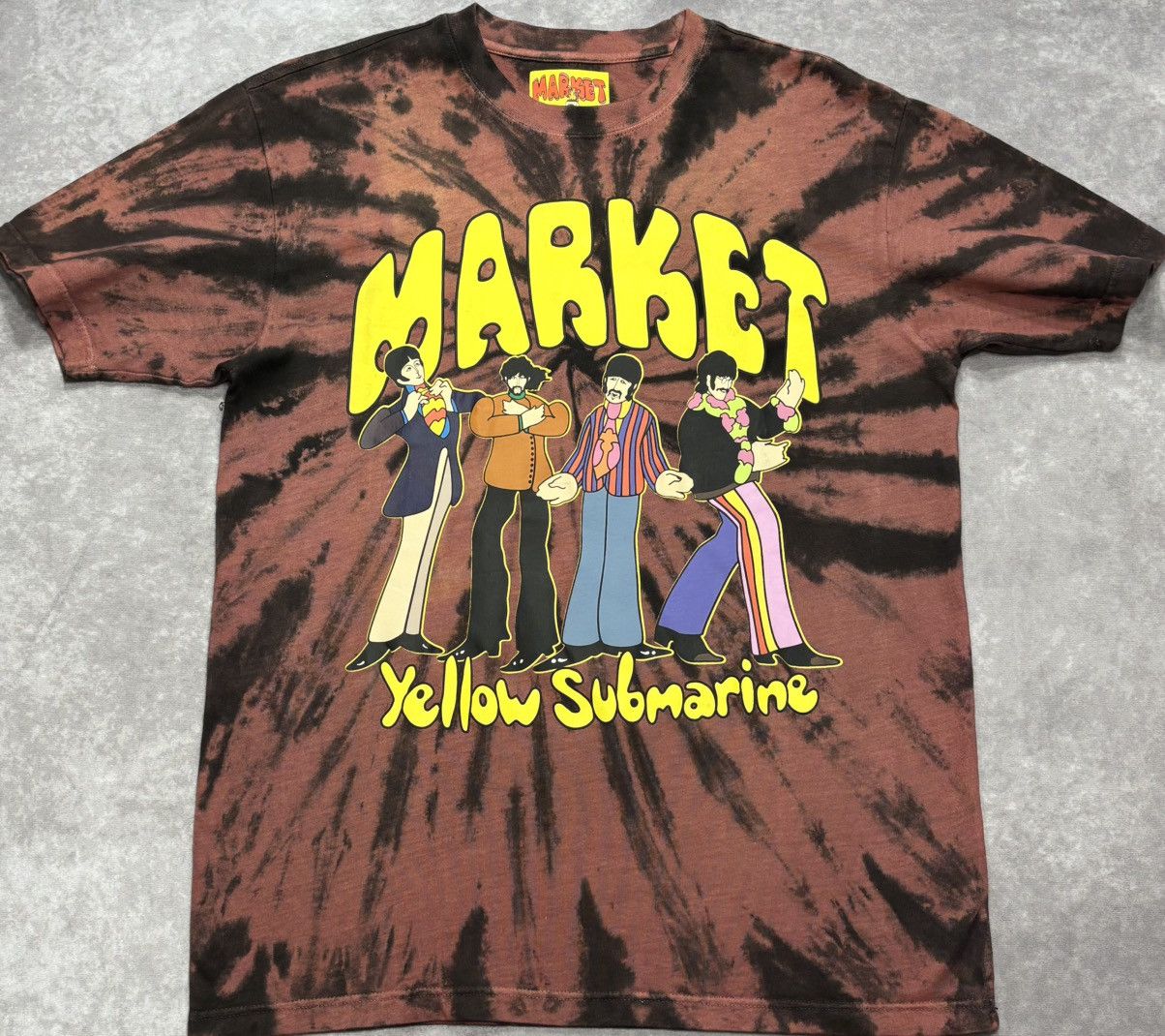 Market Market x Beatles Yellow Submarine Tie-Dye Pose T-Shirt Size US M / EU 48-50 / 2 - 1 Thumbnail