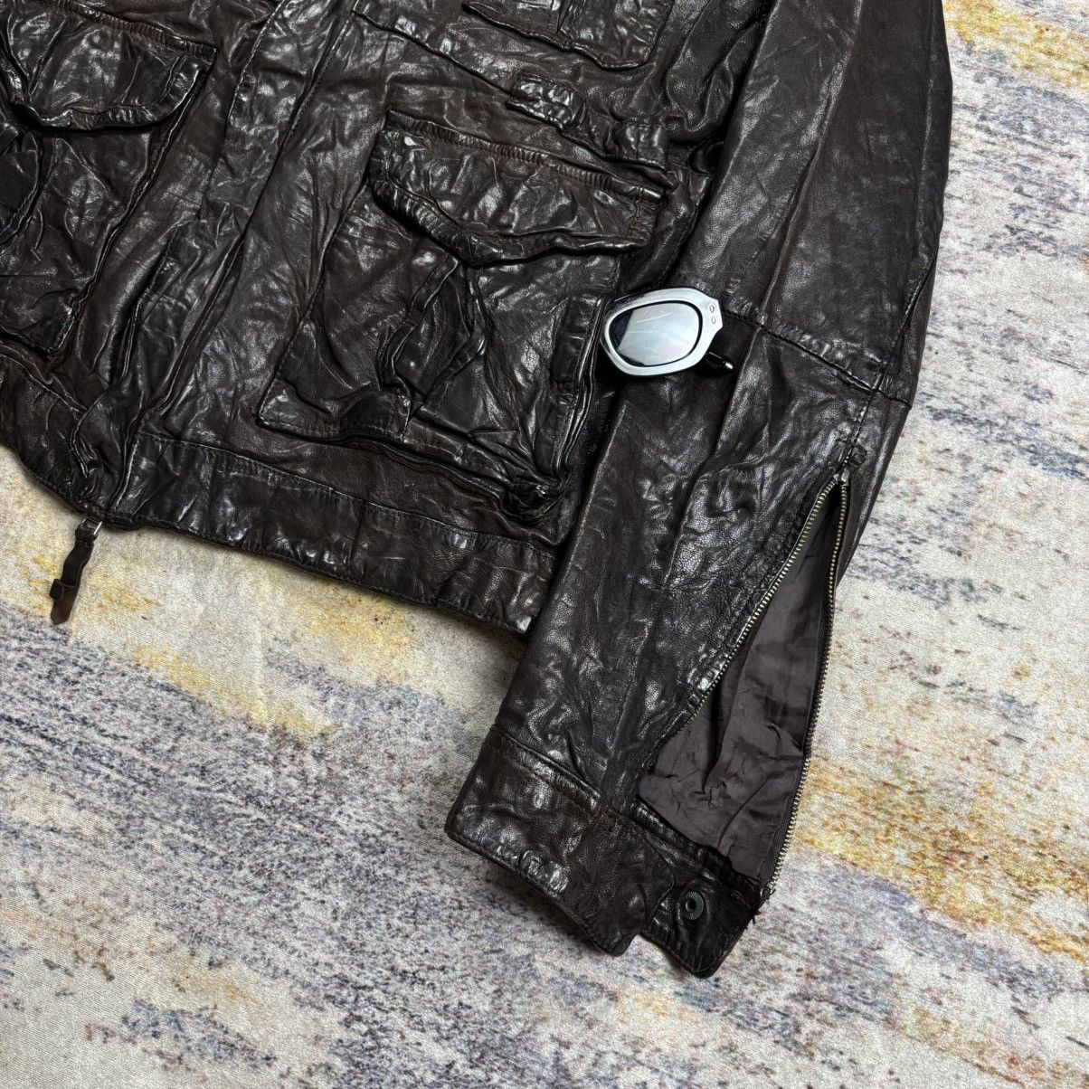 Isamu Katayama Backlash Designworks wrinkled leather jacket double zipper Size US M / EU 48-50 / 2 - 5 Thumbnail